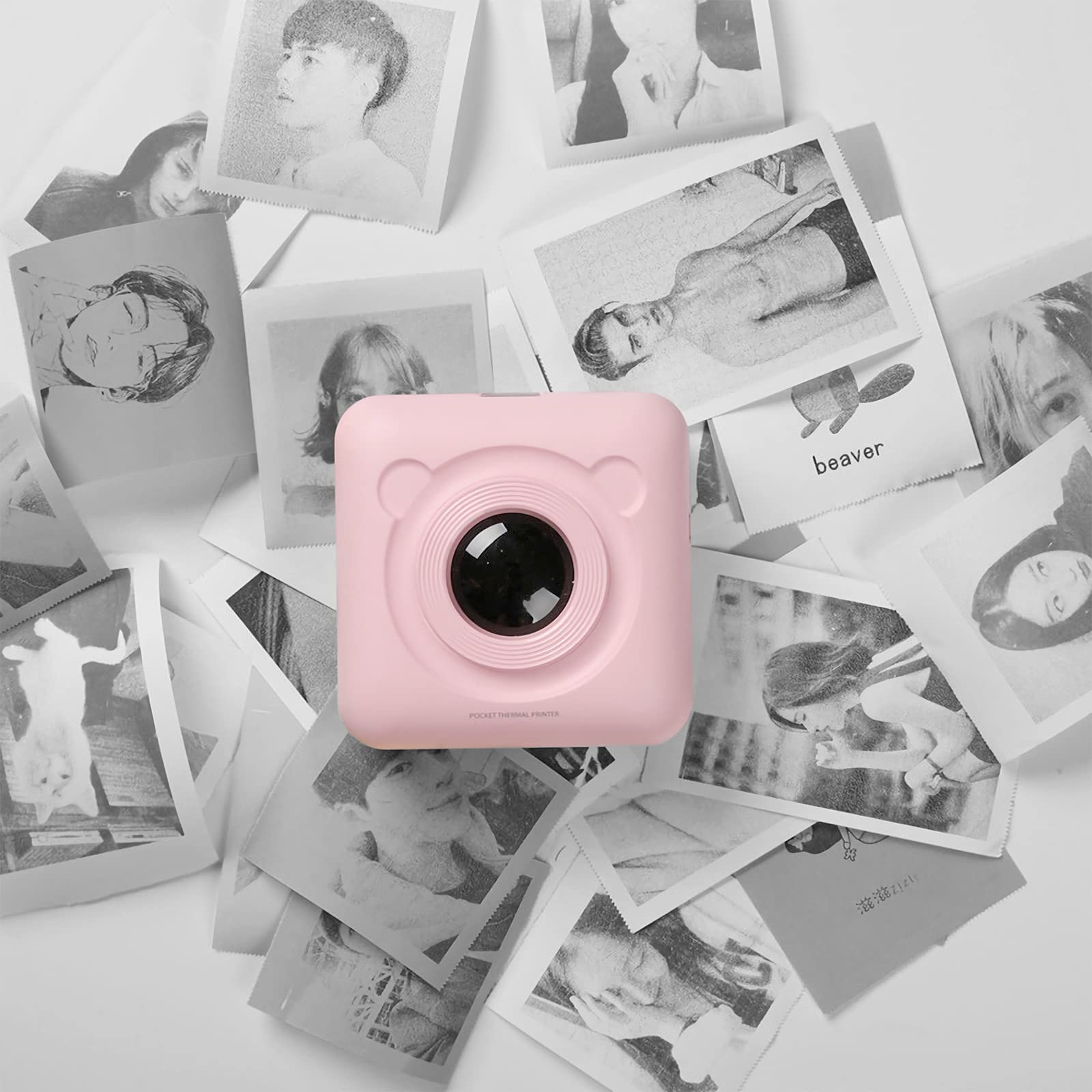 GuKKK 5 rolek papieru do drukowania aparatu dziecięcego, biały papier termiczny, papier do drukarek fotograficznych, papier termiczny do natychmiastowego drukowania, papier uzupełniający do aparatu