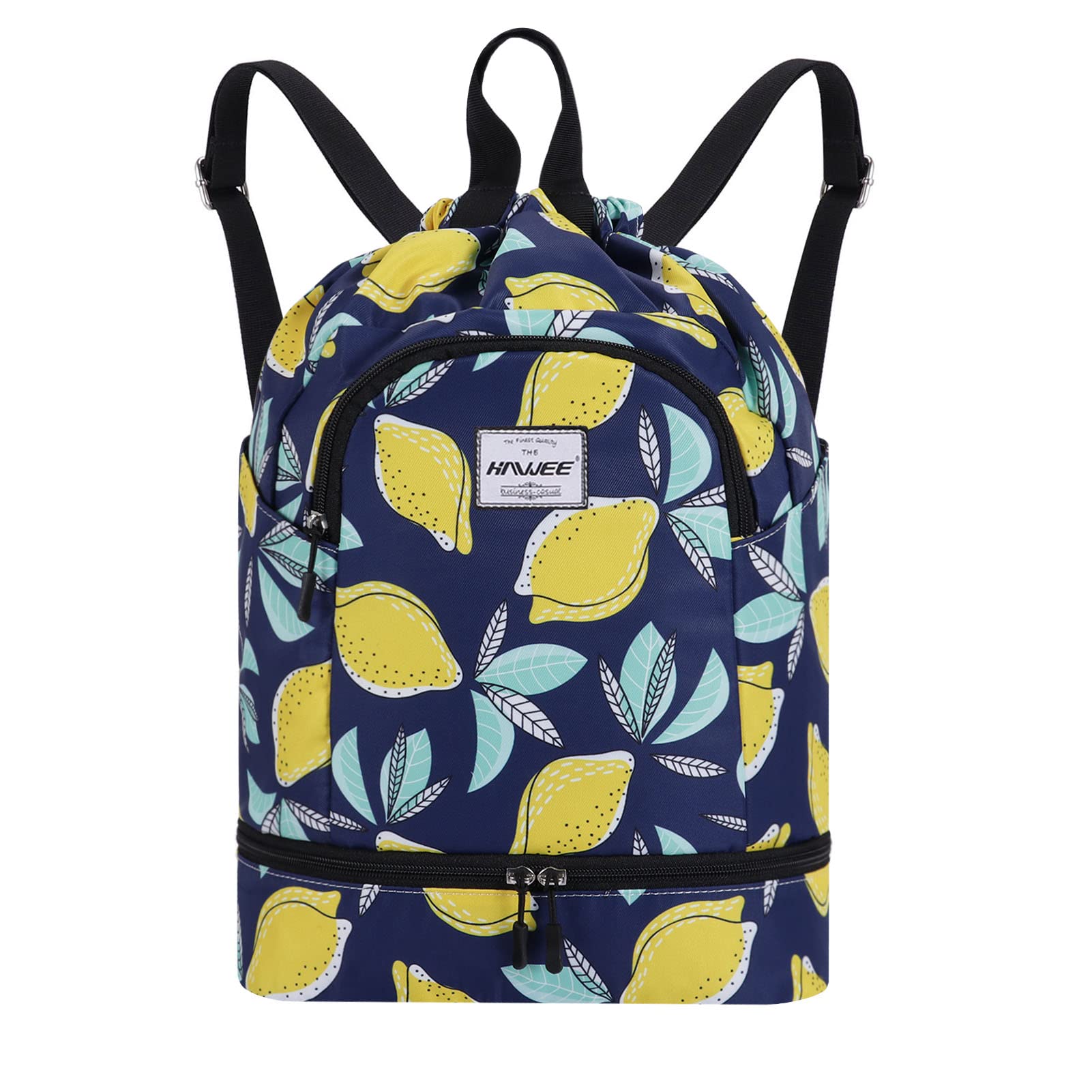 Impermeable Casual Mochila con Cordón Grande Deporte Bolso de Gimnasia Mochila de Cuerda Unisex para Mujer Hombre Vida Cotidiana Aire Libre Yoga Escuela Nadar Playa — view 22