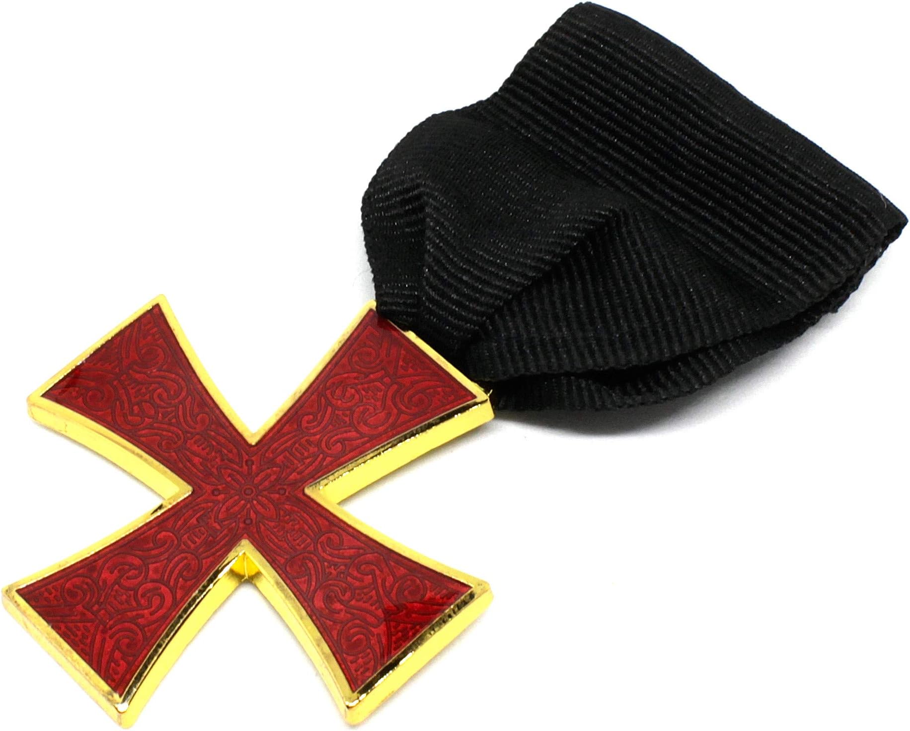 Masonic Knights Templar Order of the Red Cross Jewel K.T FREEMASON BADGE