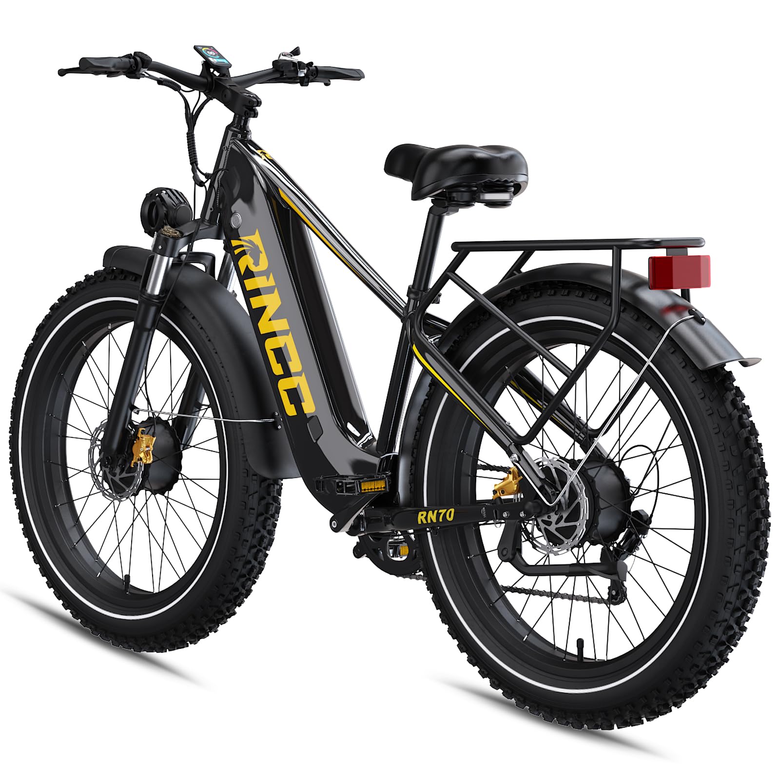 RINCC RN70 Bici Elettrica MTB Doppio Motore,960Wh 20Ah Batteria,Autonomia fino a 100-120 km,Pneumatici All Terrain Fat 26“*4,0”,Freni a disco idraulici,7 Velocità