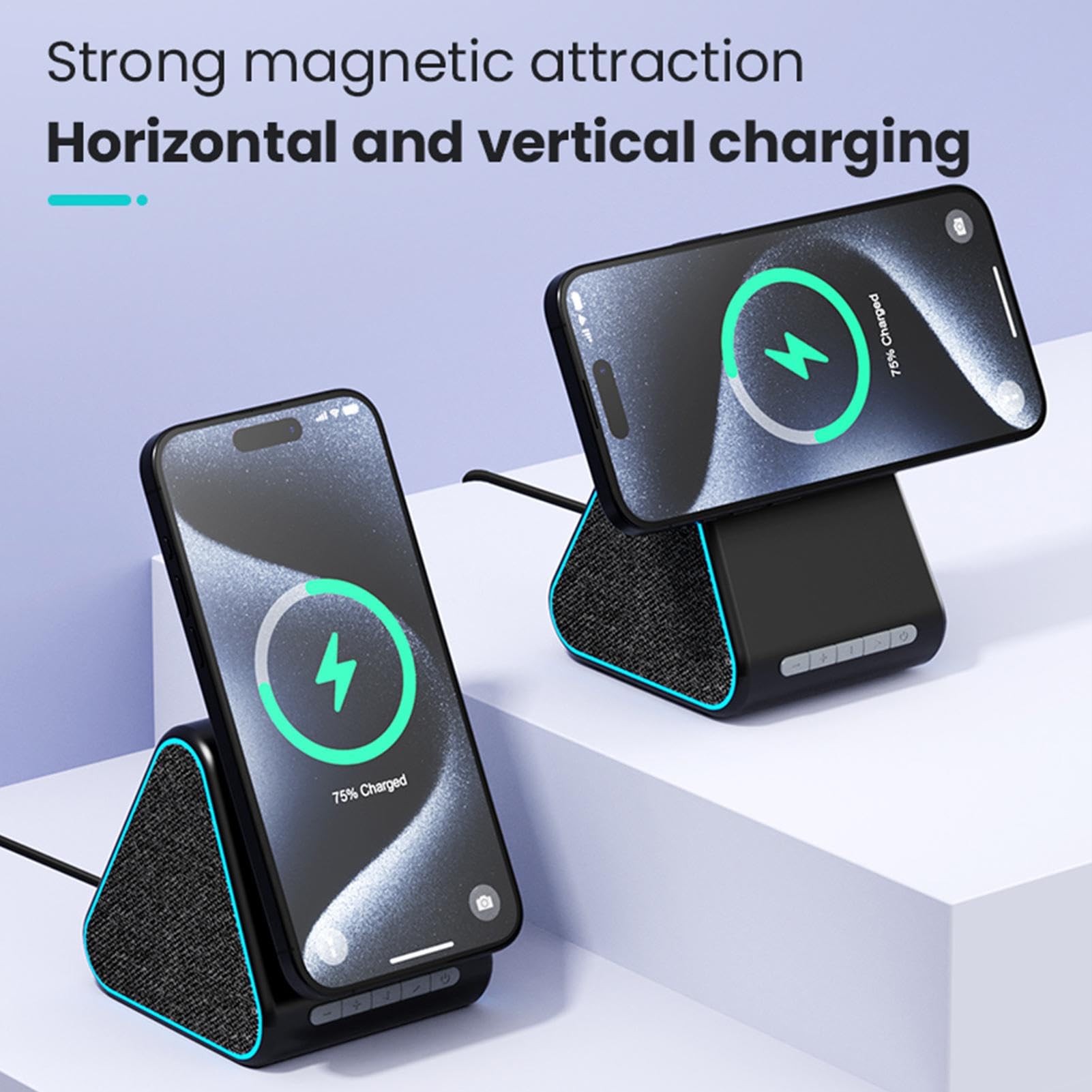 Chargeur sans fil magnétique, base de charge rapide magnétique sans fil