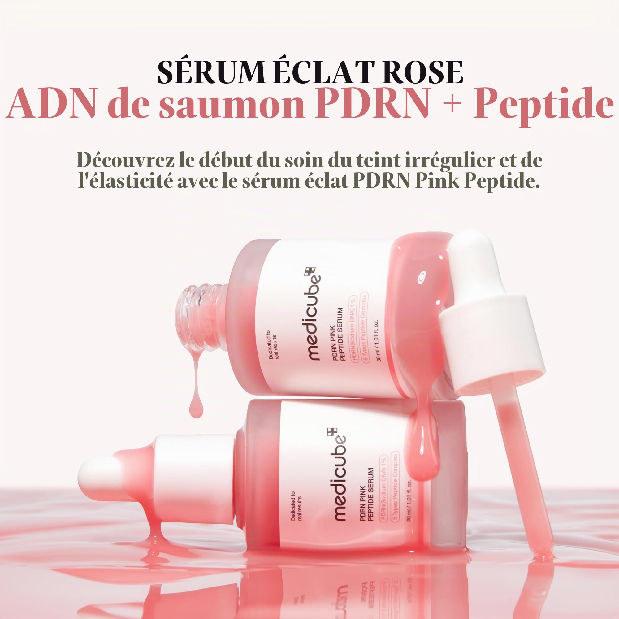 medicube Routine Éclat Ultime : Booster Pro Noir | Appareil Glass Glow 6-en-1 & Sérum Pink PDRN 30ml | Éclat & Élasticité | Idée Cadeau Femme