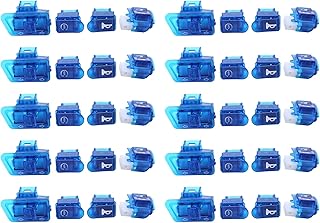 Lyseekia 40x Motorcycle Horn Switch Button Turn Signal Switch Button Start Button for AF27 AF28 AF34 AF35 Blue