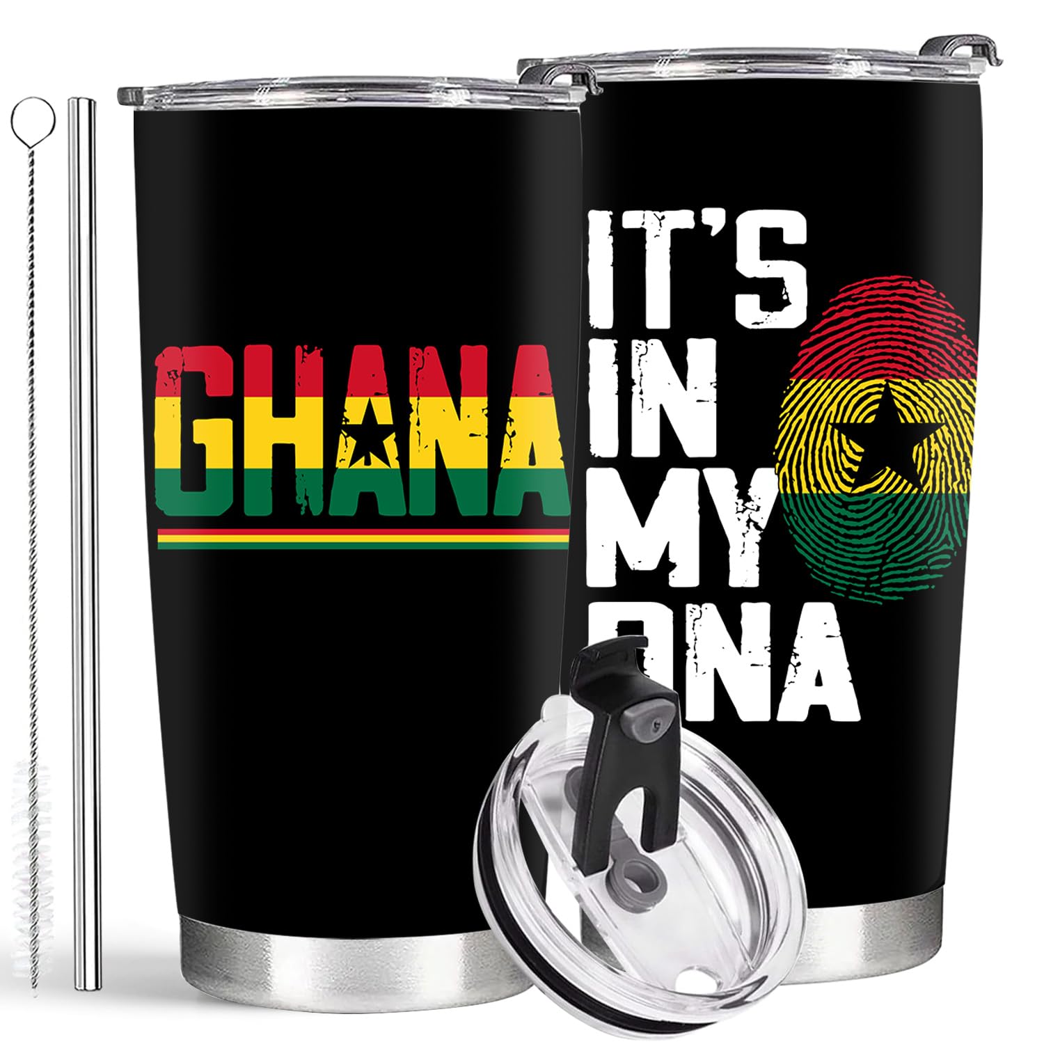 Ghana Gifts, Ghana Gift for Men Women, Double Wall Vacuum Insulated Tumbler 20Oz