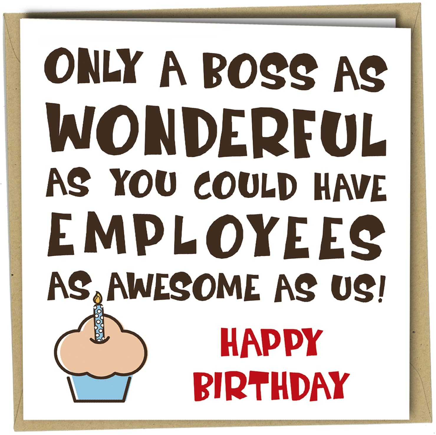 Birthday card for the Boss from work employees Happy Birthday Boss Manager #441