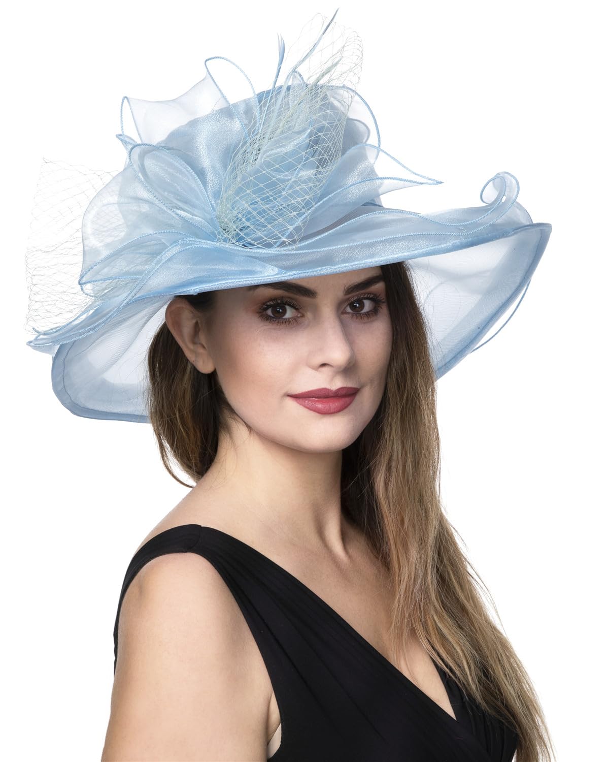 Womens Organza Church British Fascinator Bridal Tea Party 