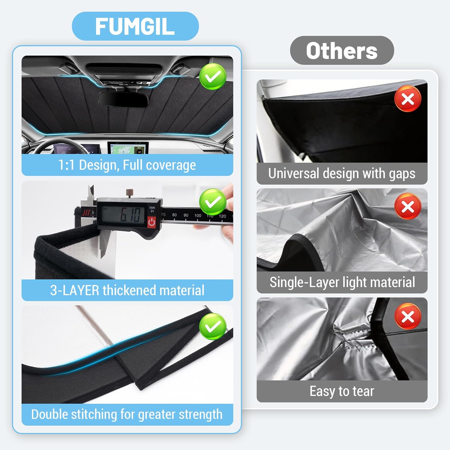 Windshield Sun Shade Fit for Toyota Rav4 2026 Sun Shade for Car Windshield Cover for Toyota Rav4 Accessories