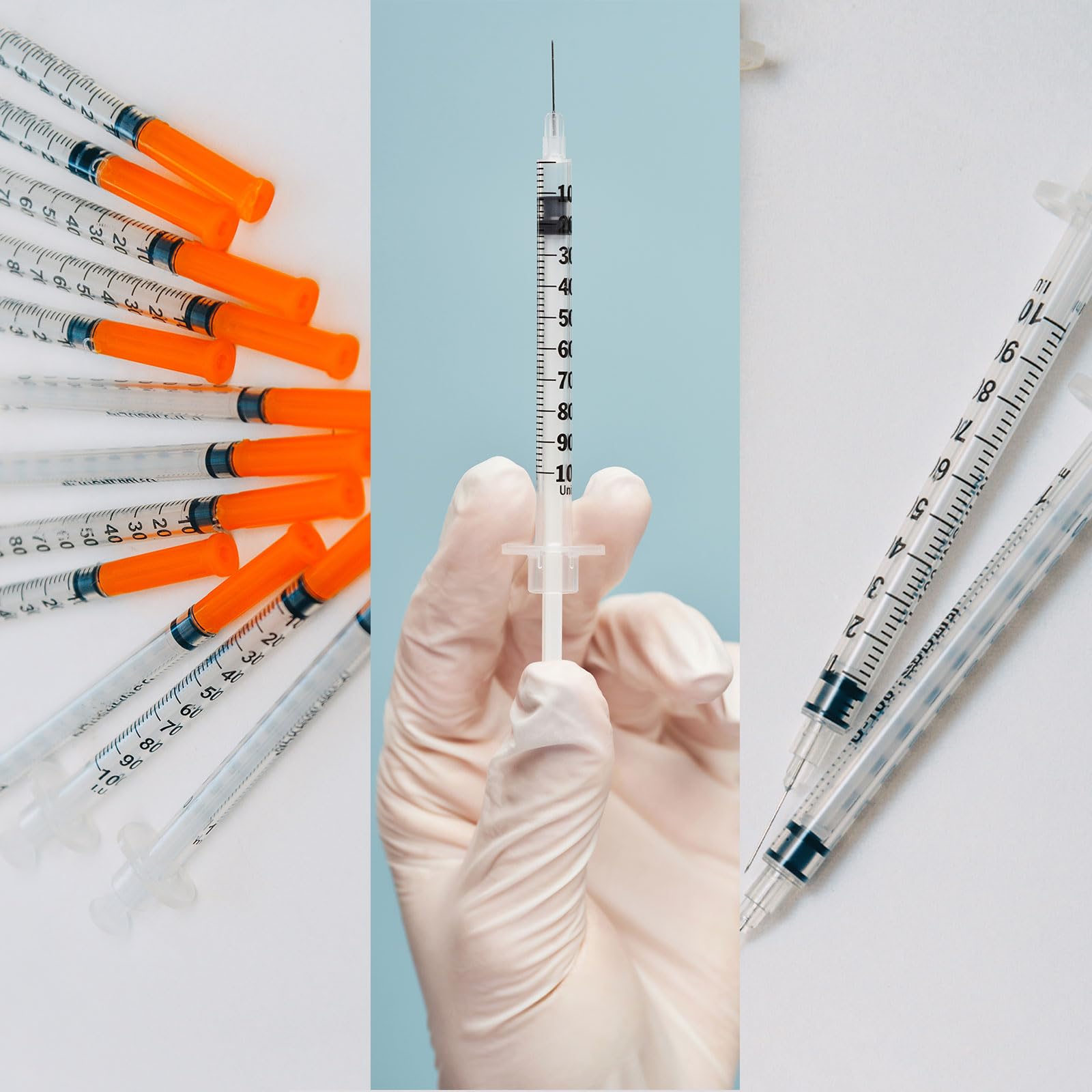 1ml Syringes with 30G Needles - Pack of 30 -6 1ml Syringes with 30G Needles - Pack of 30 -6