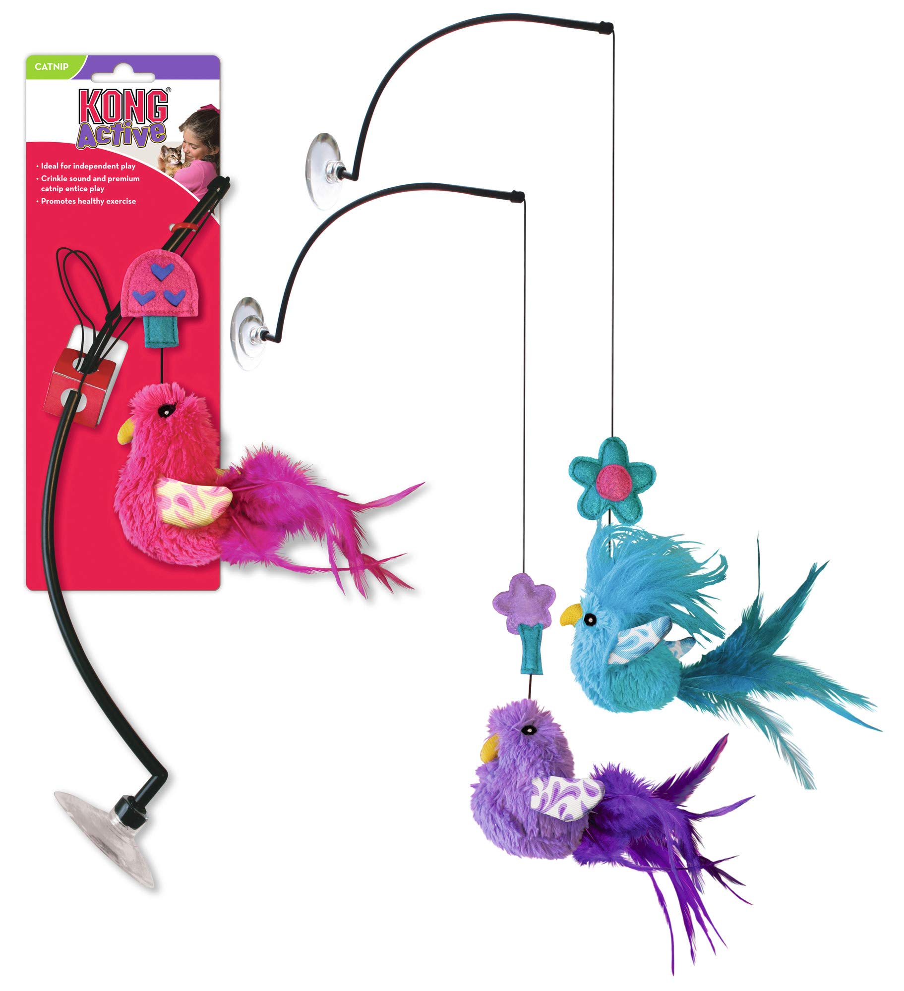 KONG Active Cat Window Teaser (Set of 3)