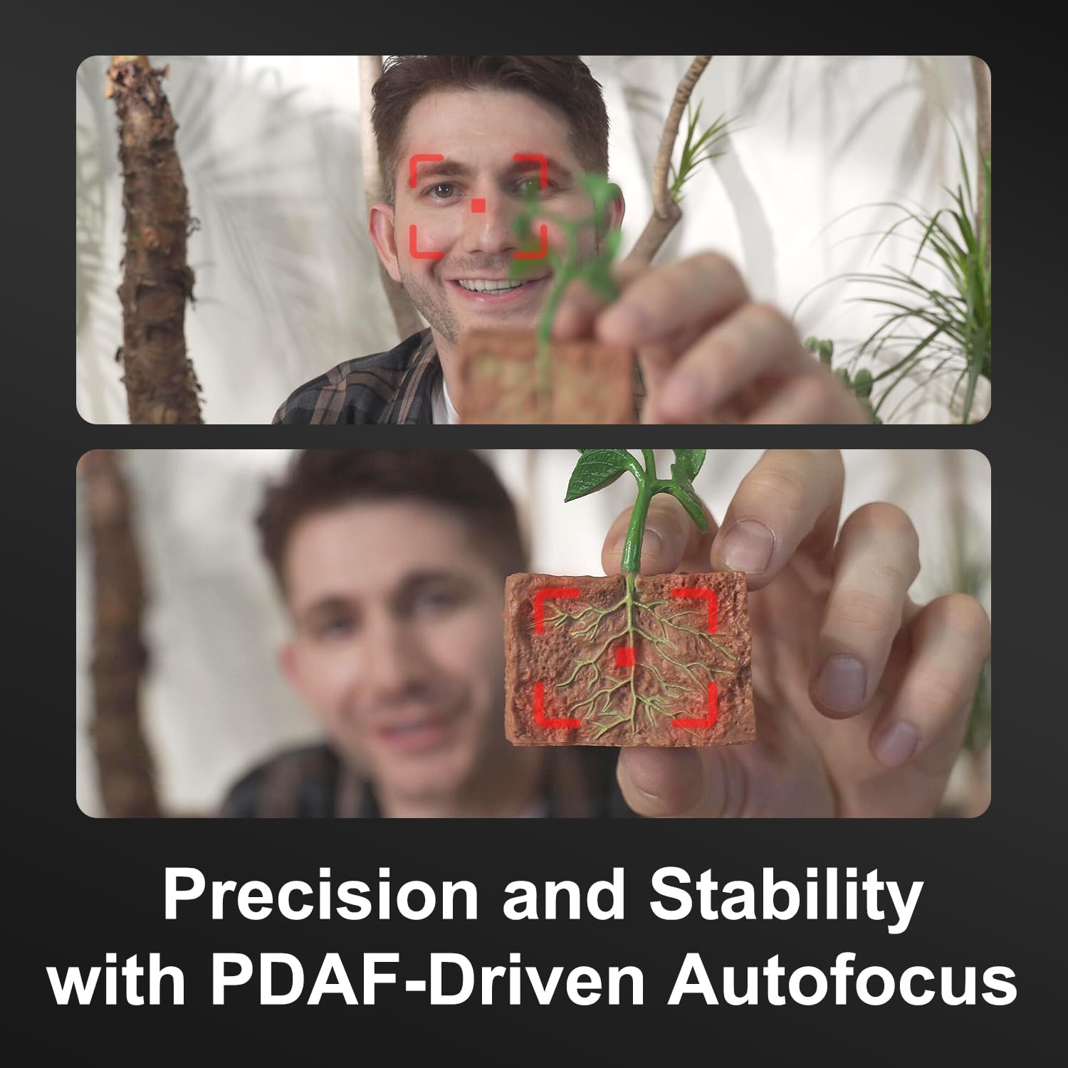JOYUSING Flip600S 4K Webcam per PC - Ultra 4K HD, autofocus PDAF, microfoni con cancellazione del rumore, FOV 73°, correzione automatica della luce, copertura della privacy, ideale per conferenze