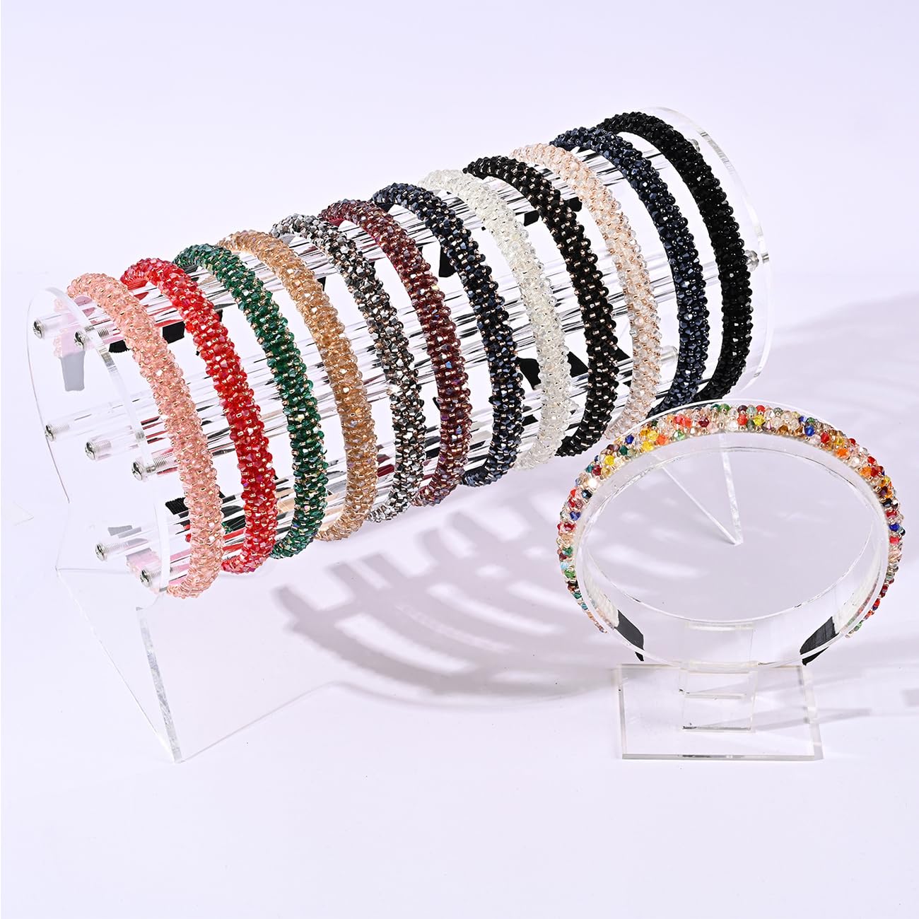 Black Hair Band Diamond Headbands Women Bling Handmade Crystal Hair Hoops Fashion Hairband for Daily 3015 - Image 3