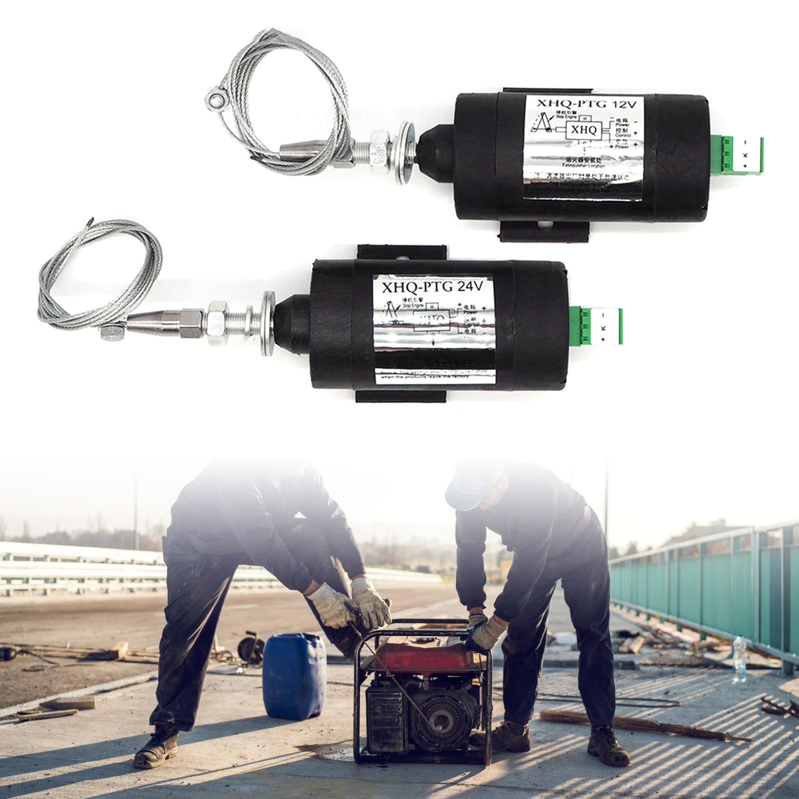 Válvulas solenoides de corte de combustible del motor para un apagado seguro y eficiente en varios sistemas de voltajes, condiciones adversas, guía de instalación fácil (idioma español no garantizado)