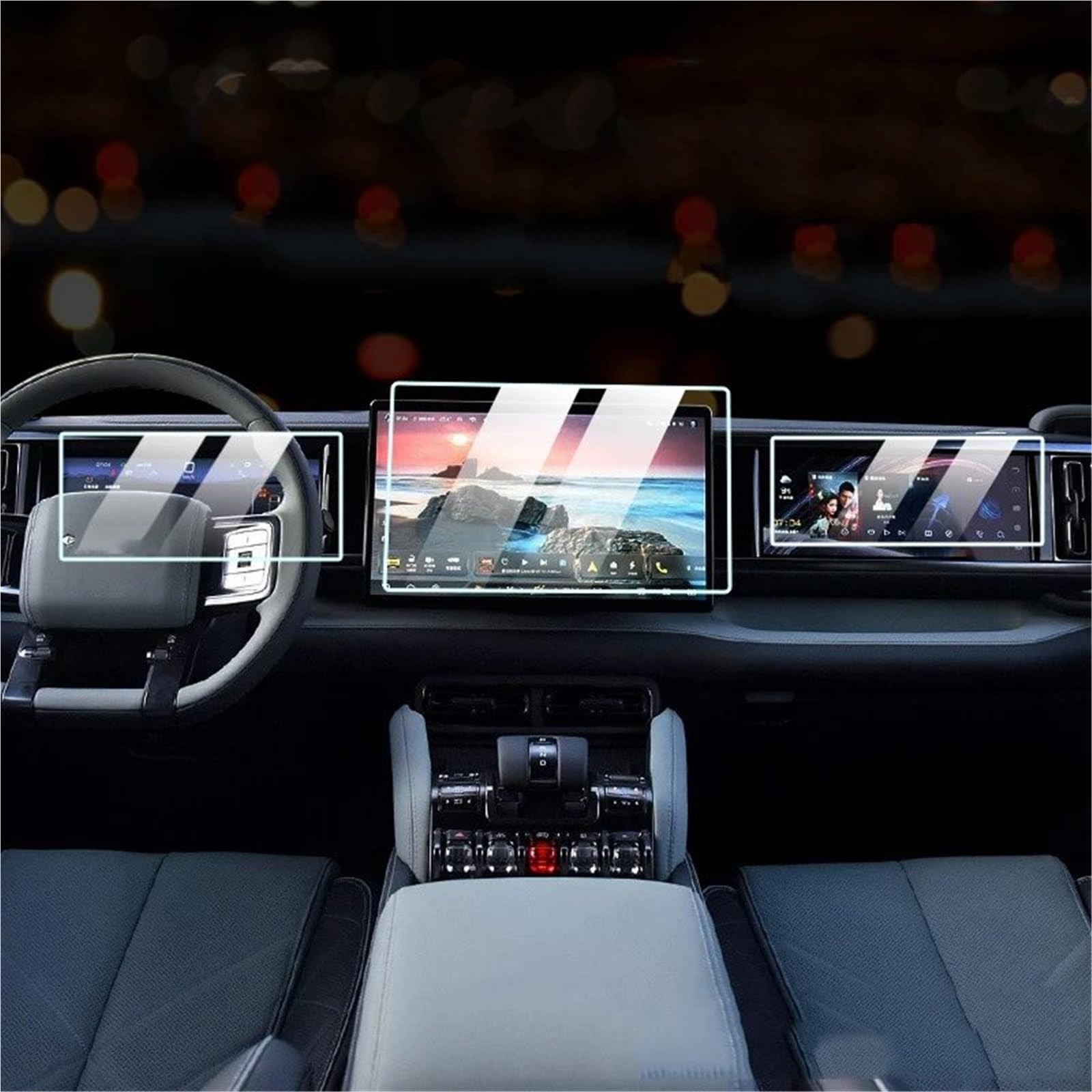Panzerglas Displayschutz GPS BYD für Equation Leopard Leopard 5 2023 (3PCS)