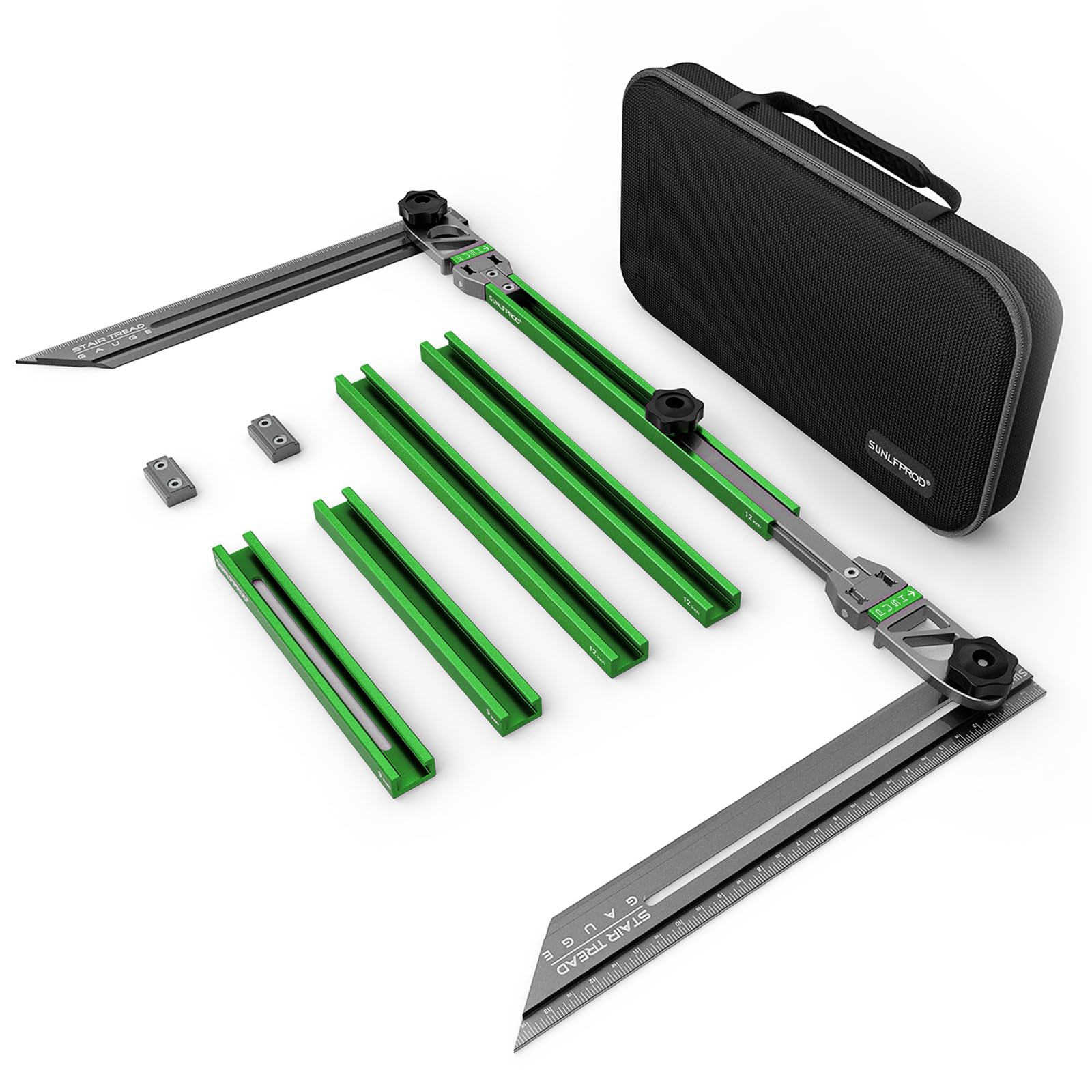 SUNLFPROD Stair Tread Template Tool - Upgrade Stair Tread Tool, Stair Measuring Tool, Stair Template, Stair Scribe Tool for Stair Measurement Tool,