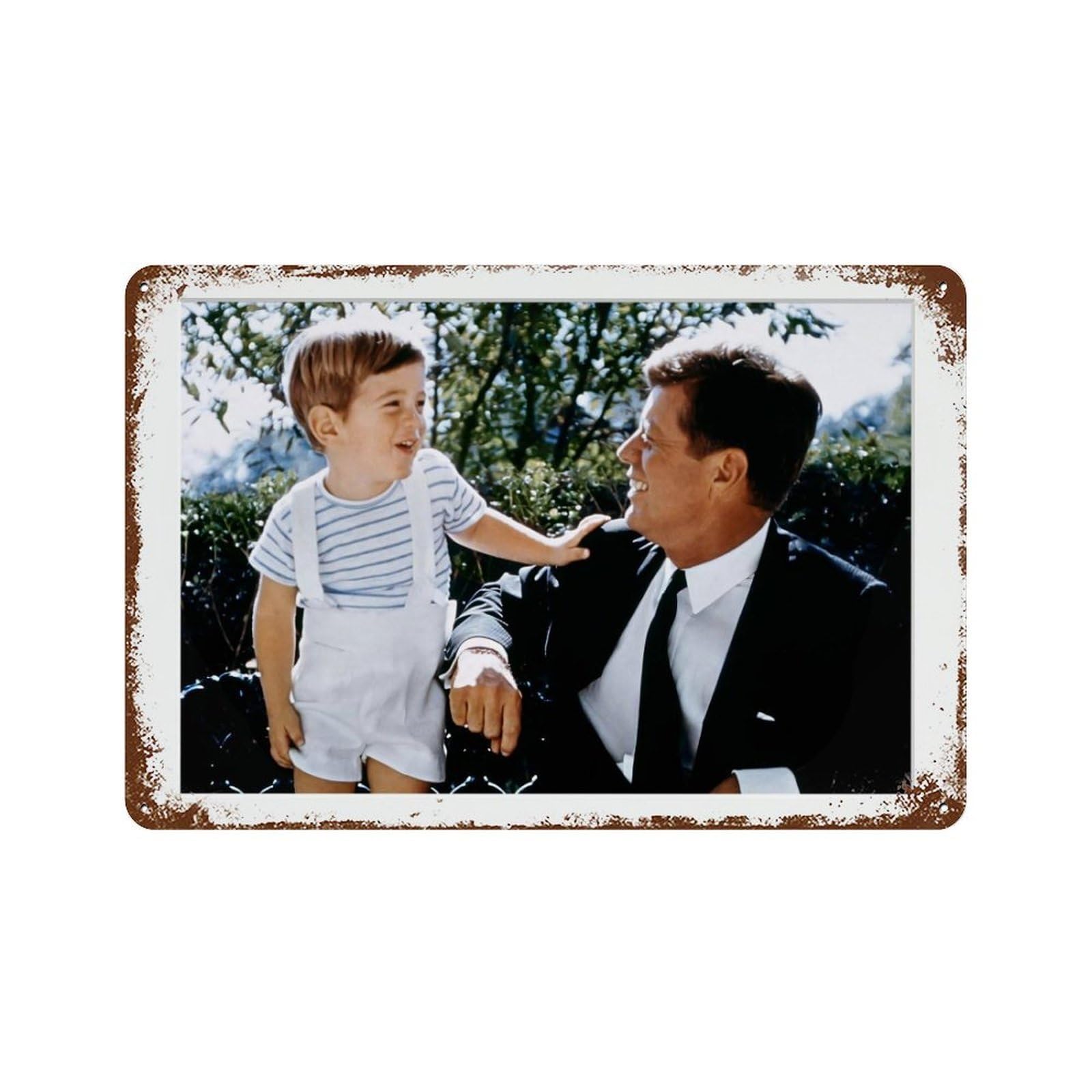 xiaoxiaoshen John F Kennedy, Photography S1 Wall Decor Art Metal Tin Poster Modern Home Decor Art Home Bar Shop Decorations Vintage Sign 20x30cm