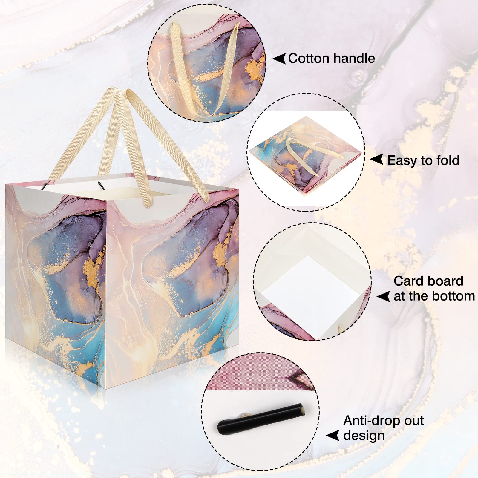 10 Pezzi Di Grandi Sacchetti Regalo, 32 X 25 X 11 Cm, Sacchetti