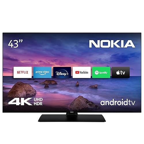 Immagine del prodotto Nokia 43 Pollici (108 cm) 4K UHD LED Televisori Smart Android TV (DVB-C/S2/T2, Netflix, Prime Video, Disney+), UN43GV310, 2023