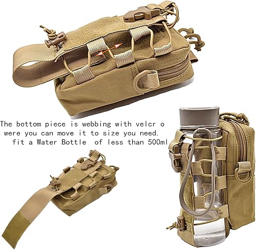 Miniatura 5 de Bolsa táctica multiusos EDC Molle para la cintura, bolsa de cintura para teléfono celular, funda para teléfono celular, funda para camping,