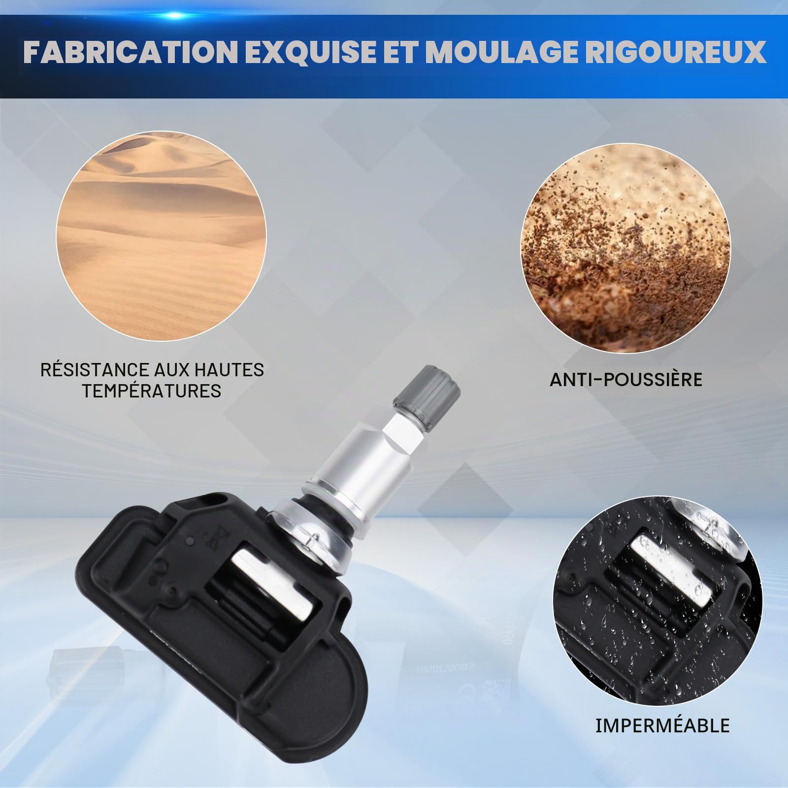 Capteur de Pression des Pneus Compatible avec Mercedes-Benz C/CLA/GLC/CLS/E/S/Classe GLE W176 W205 C207 W212 RDKS TPMS Compatible avec GLCES Classe A B C GL GLA GLK MR 2007-2015 A0009050030