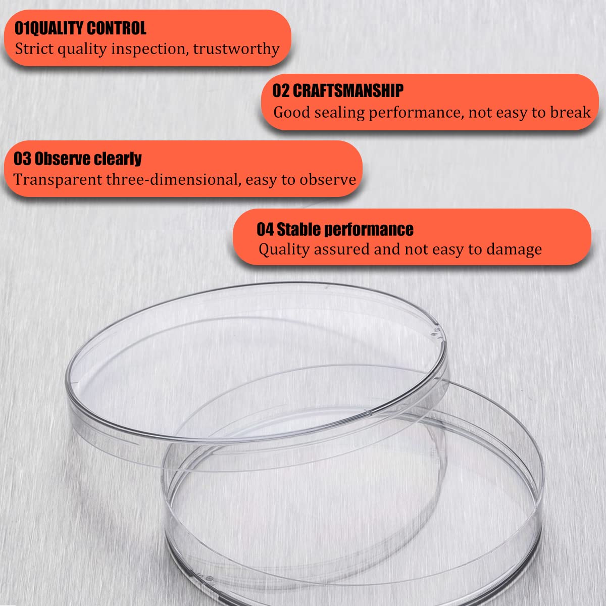 Piastre Di Petri Pre-colate Con Agar – Set Da 10, 9 Cm, Per Esperimenti Scientifici E Laboratorio