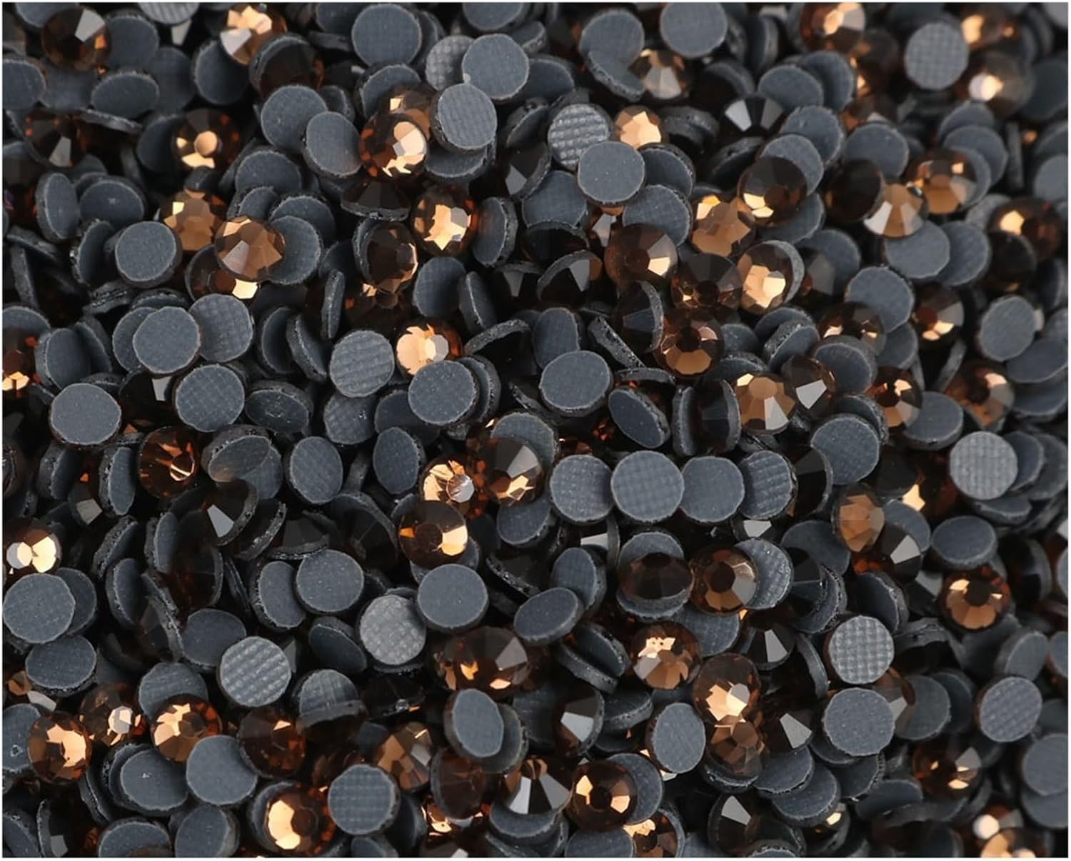 Hot Fix Rhinestone Flatback Iron-on Gems for Clothing, Accessories, Crafts - Colorfast Stones(Yellow,SS8-14400)