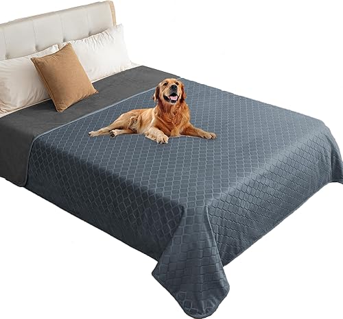 Miniatura 17 de fuguitex Manta impermeable para perro, funda de cama para perro, terciopelo cristalino, manta marroquí de felpa acogedora manta para mascotas para