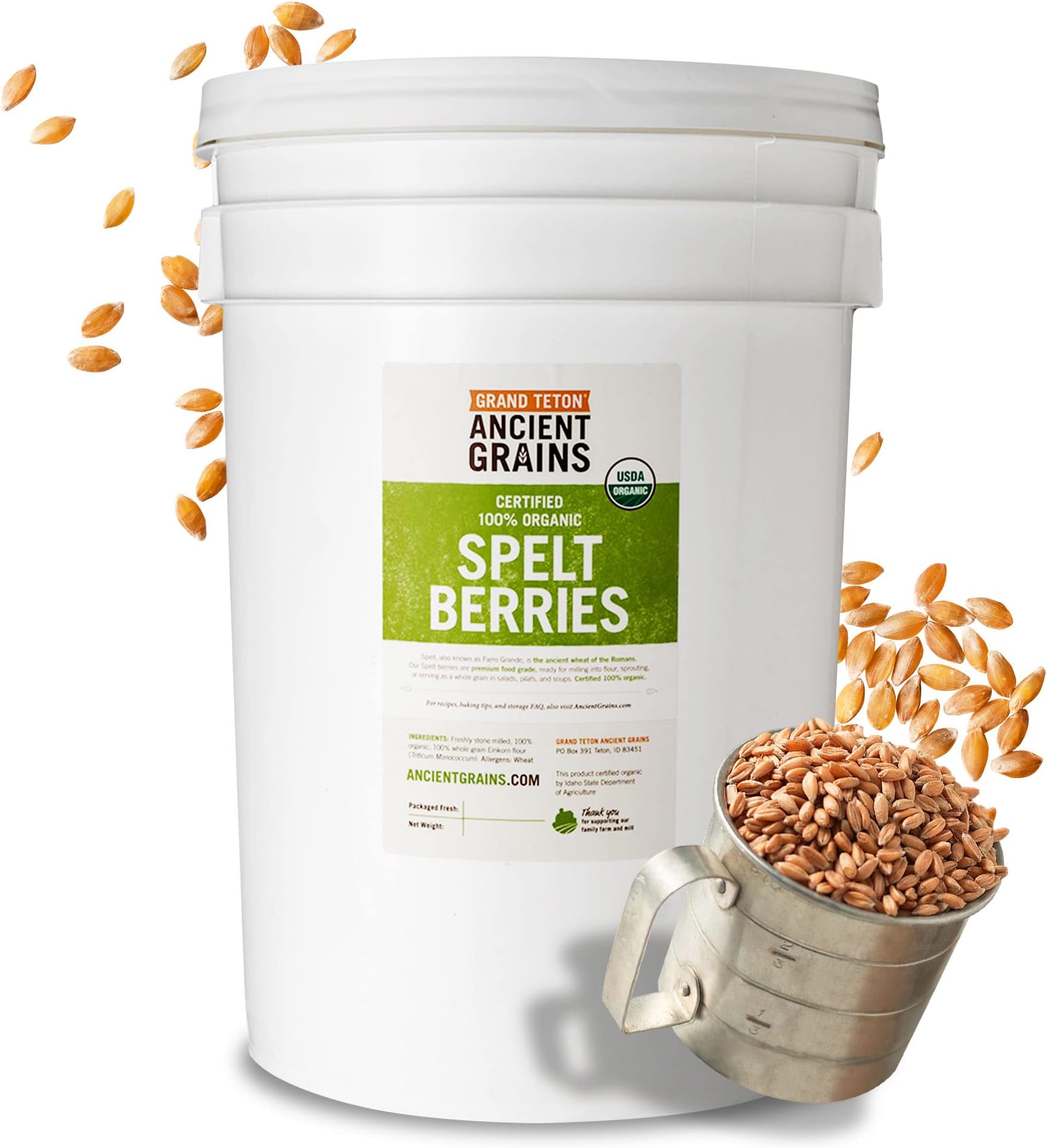 Organic Einkorn Berries (Farro Piccolo) (15 pounds