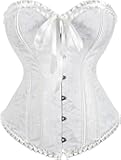 Women Corsets Lace Up Boned Overbust Corset Bustier Lingerie Bodyshaper Top