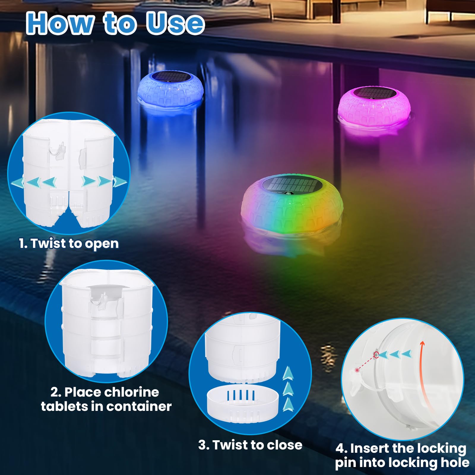 Cloro Granulare Per Piscina Siqua Dispenser Di Cloro Galleggiante Con Cloro Granulare Per Piscina Siqua Dispenser Di Cloro Galleggiante Con