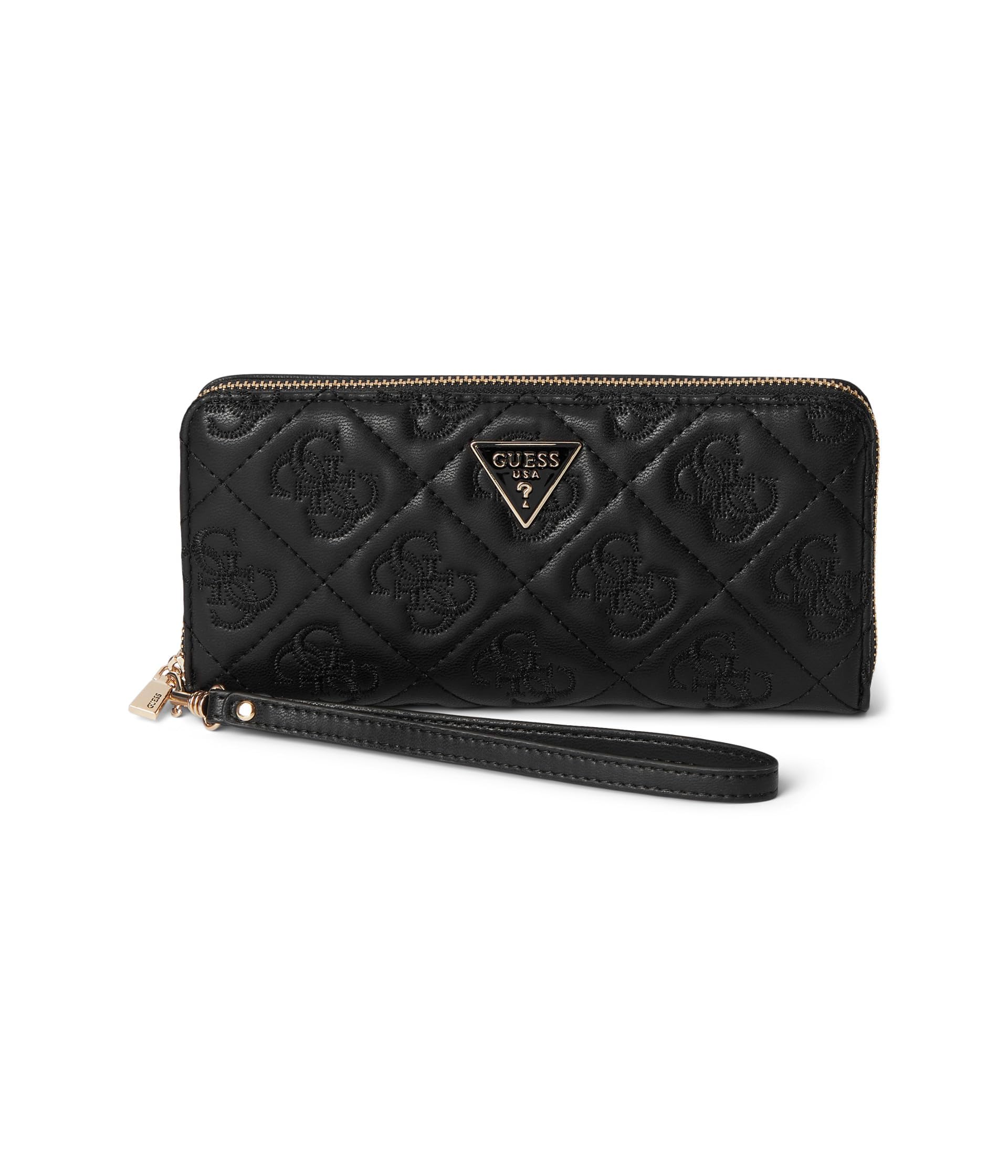 Guess Adelasia SLG Zip Around Wallet L Black