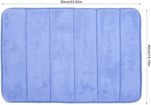 Miniatura 2 de Cojín antideslizante, absorbente de agua, secado rápido, antideslizante, antideslizante, almohadilla para el suelo (azul profundo)