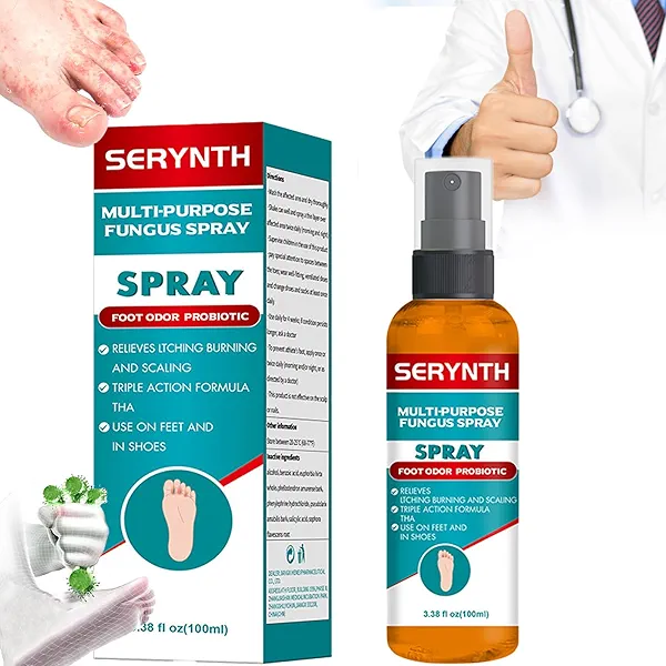 Foot Spray Antifungal,Odor Probiotic, Athletes Foot Treatment Spray,Shoe Odor Spray, Oilcertified By NDC Clinical Trials,Foot And Treat Symptoms Of Molting, Blisters, Itching And Odor（100ML）