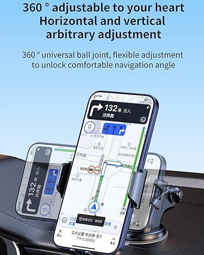 Miniatura 3 de Soporte universal de teléfono para salpicaderoparabrisas, soporte de automóvil de succión más fuerte para teléfono celular, soporte para iPhone y