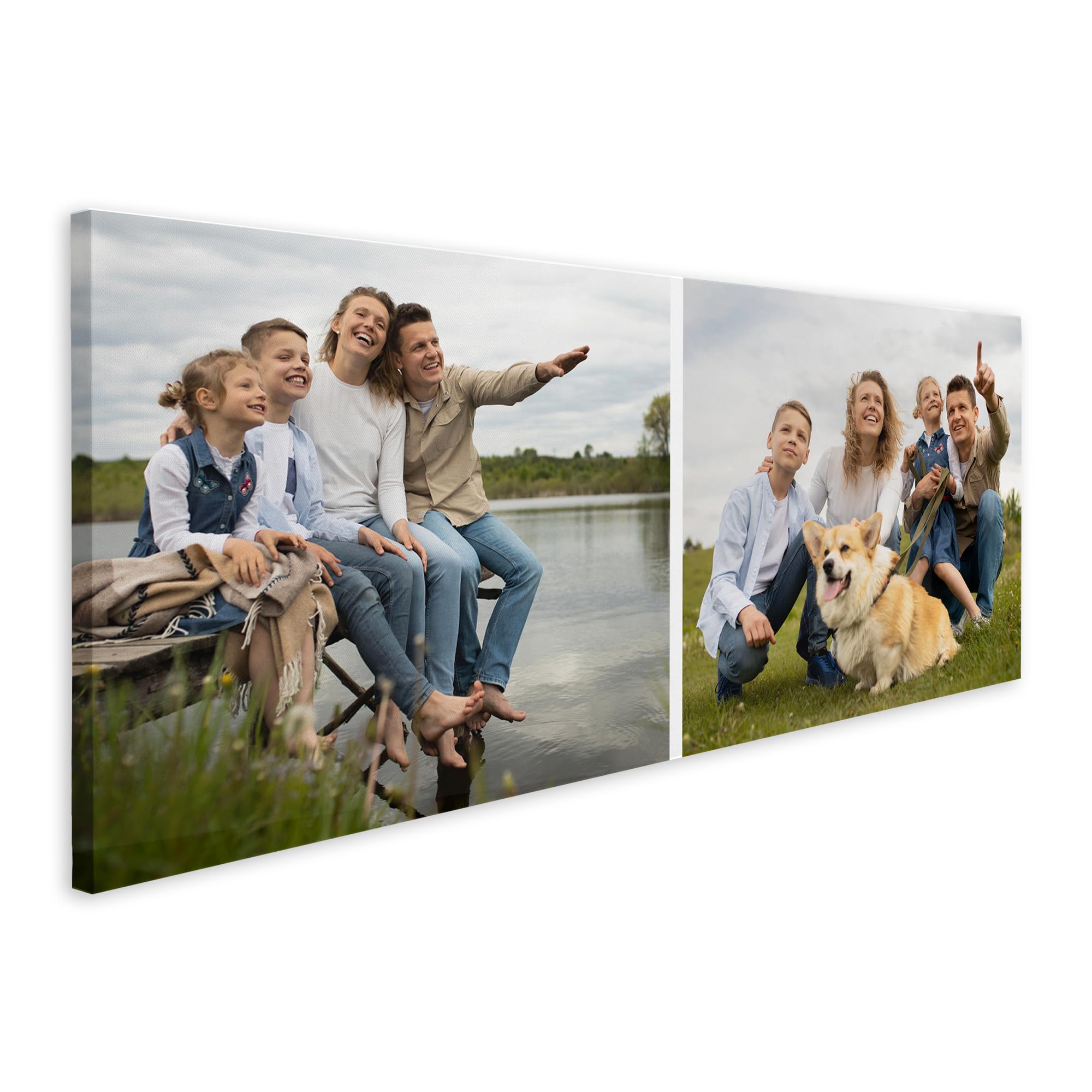 Print Maniacs Personalised Canvas with Photo, Panoramic, Customised Dad Gifts for Fathers Day