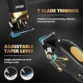 Ufree Professional Cordless Clippers and Trimmers Set for Men for Hair Cutting, Beard Trimmer, Barber Clippers, Rechargeable Electric Shaver, Gifts for Men