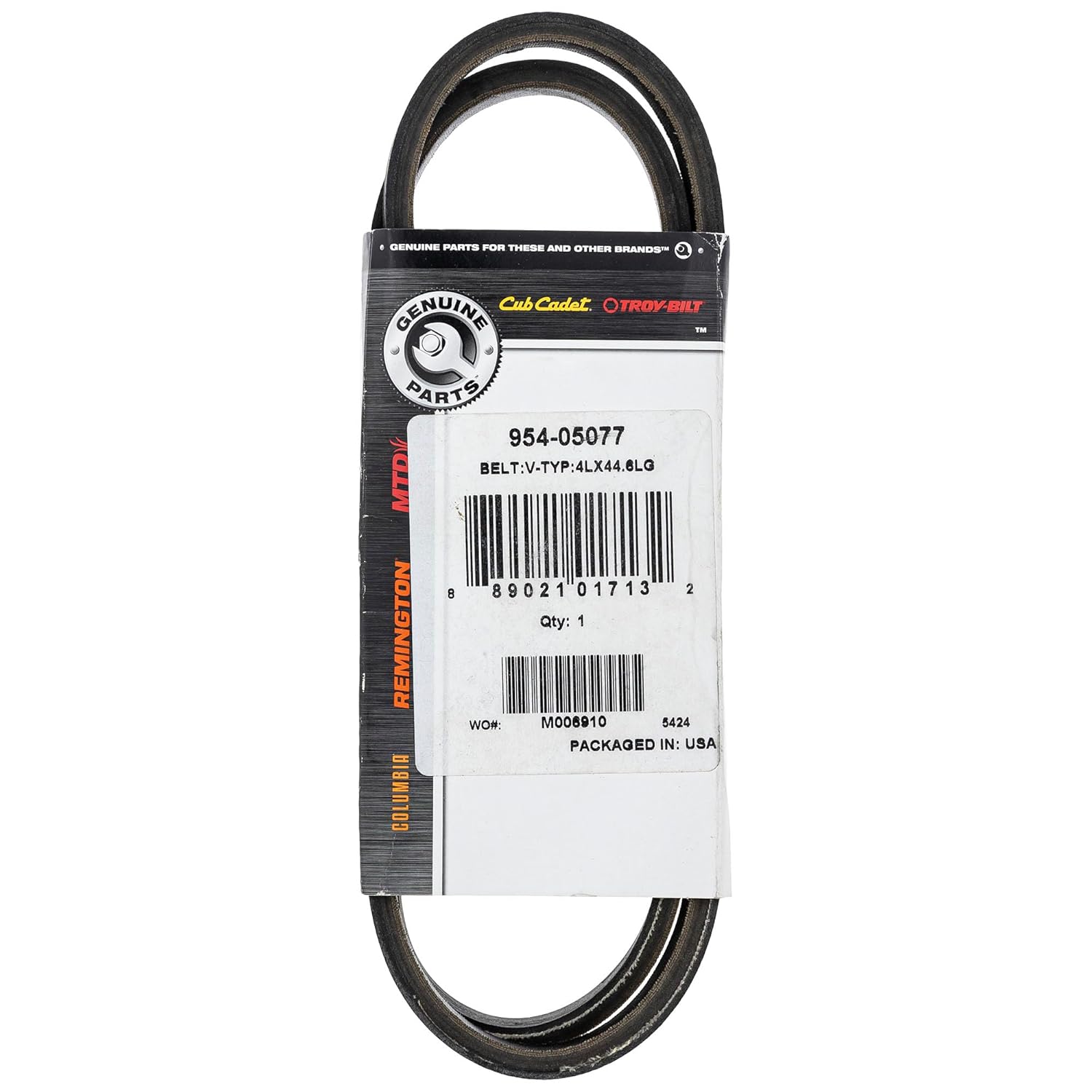 CUB CADET 954-05077 V Belt 4L X 44.6" WST ST200 ST100 26SD710 262J756 262J710