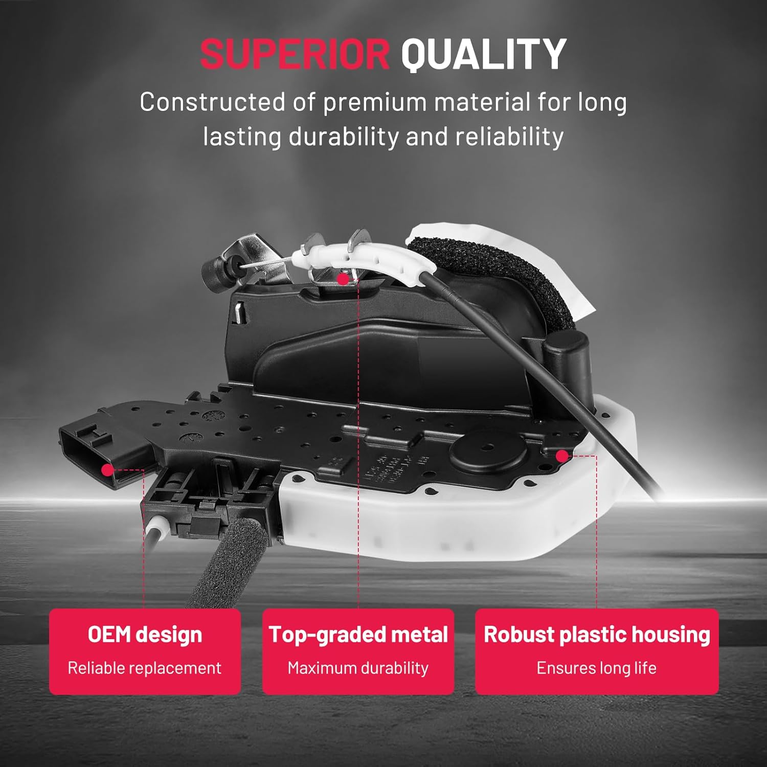 SYERAL Rear Right Passenger Side Door Latch Lock Actuator Compatible with Nissan Versa 2013-2019 Replaces 82500-3BA1A 825003BA1A