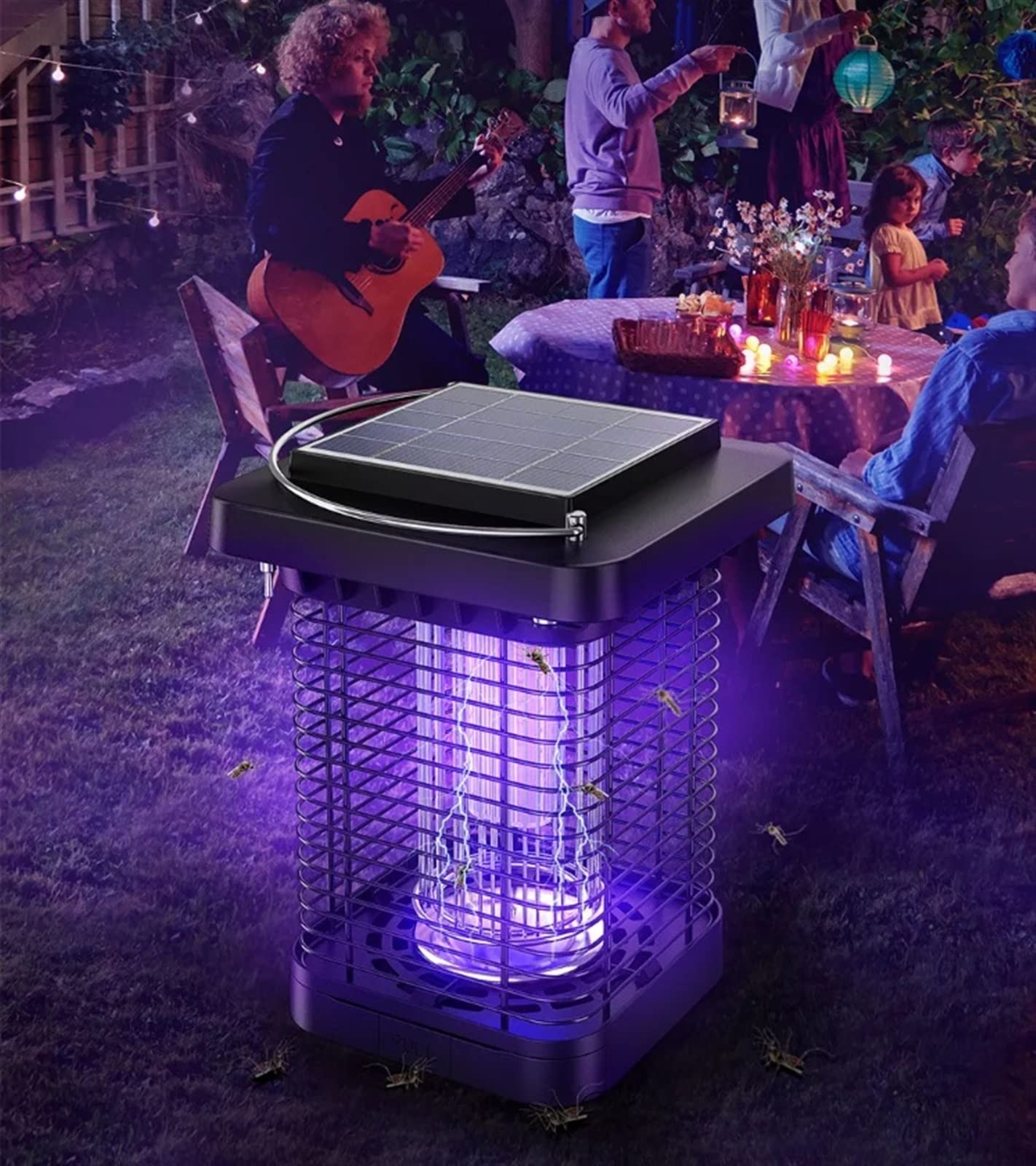 DLUCCA Lampada Anti Zanzara Lampada Anti Zanzara Lampada da Campeggio elettrica for zanzare Killer Bug Solar Insect Killer for Giardino Domestico