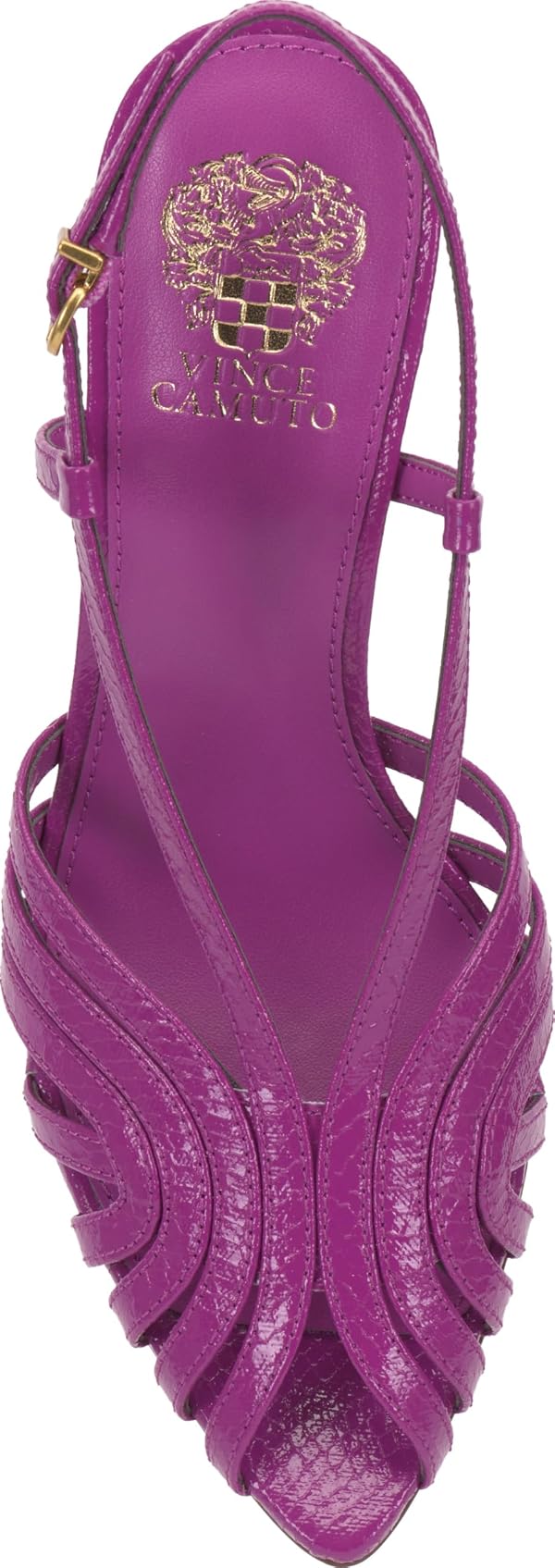 Vince Camuto Women's Hannie Caged Toe Slingback Peep Toe Sandals, Orchid Blossom, 6 Medium by Vince Camuto - Used condition - Image 2