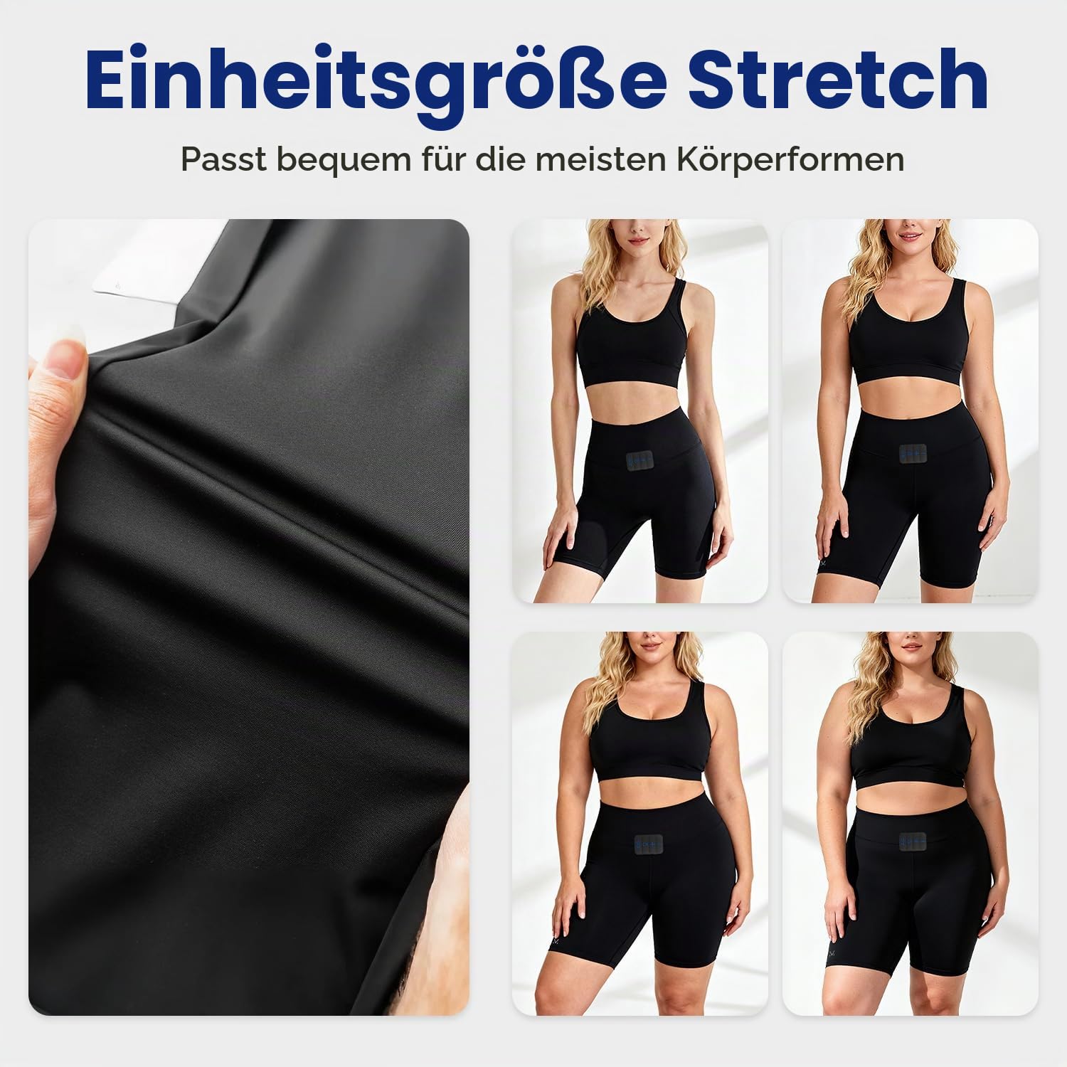 MEGELIN EMS-Toning-Shorts, Tiefenmuskelaktivierung zur Wiederherstellung der Hüft- und Beckenfunktion für Frauen zu Hause, sichtbare Ergebnisse in 2–4 Wochen, schwarz