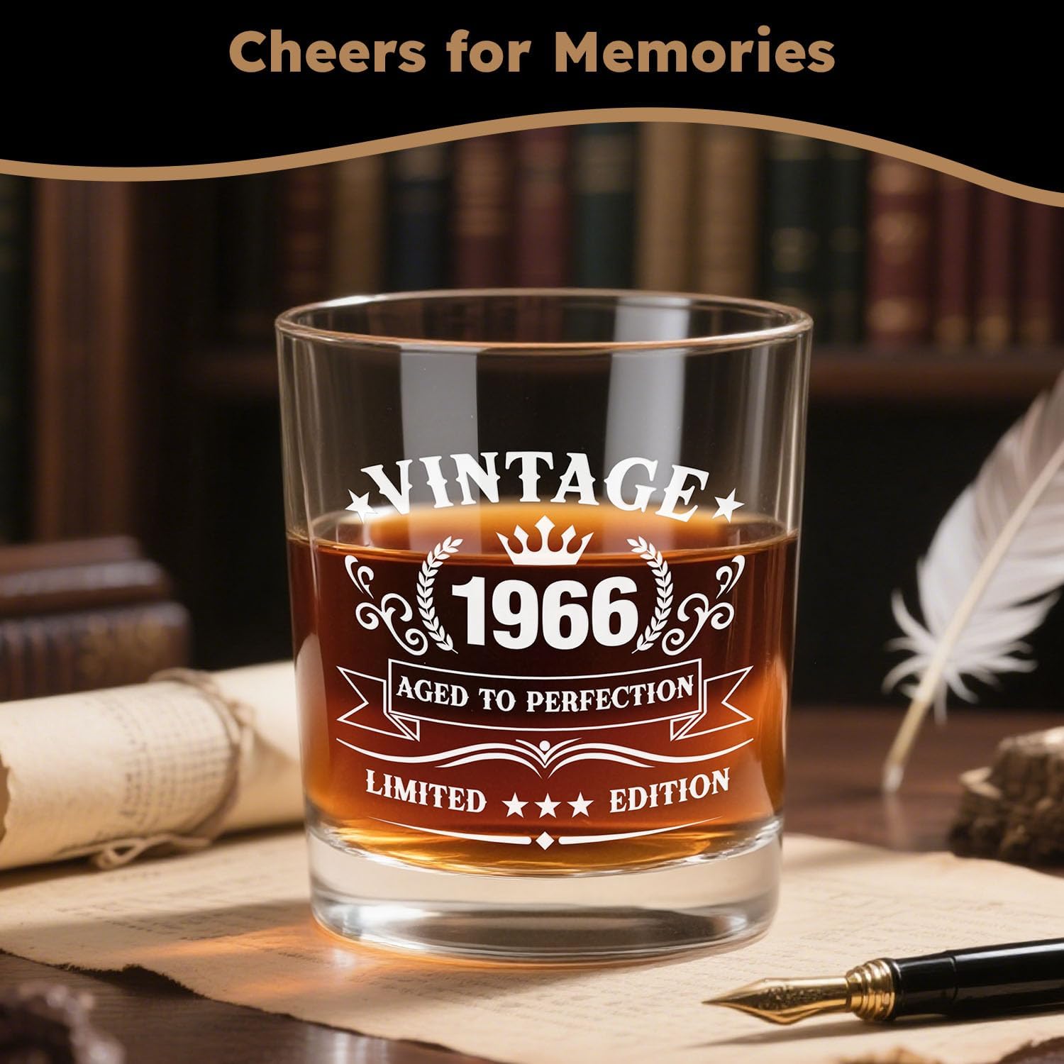 60th Birthday Gifts for Men, 60th Men’s Birthday Gifts for Men Who Have Everything Vintage 1966 Whiskey Glass Baseball Cap 60 Year Old Funny Personalized Turning 60 Gift for Him Husband Dad Grandpa - Image 4