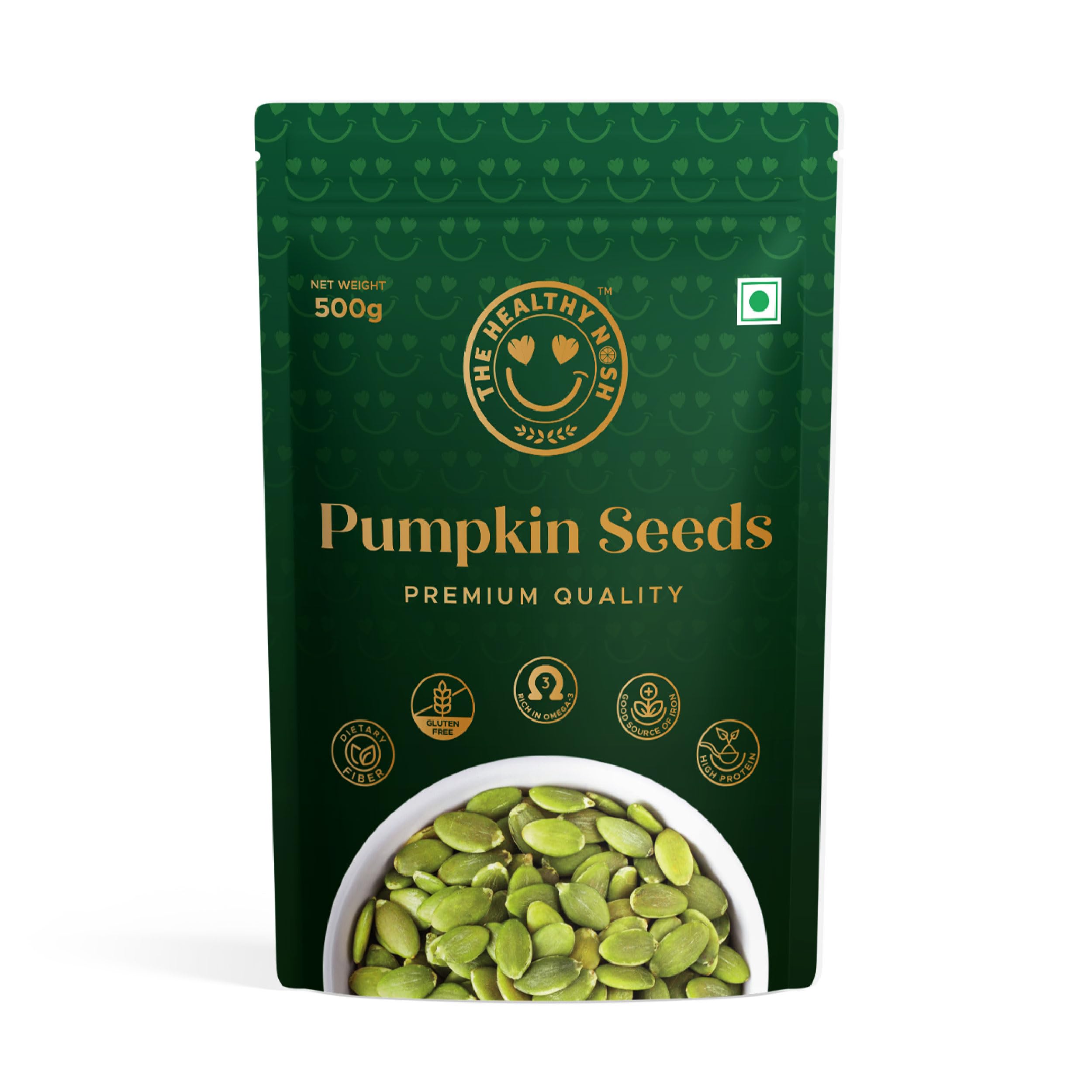 The Healthy Nosh Pumpkin Seeds 500 Grams | Immunity Booster Seeds | Protein & Iron Rich Seeds | Healthy Diet Snacks (B0CSDMS4WN) Amazon Price History, Amazon Price Tracker