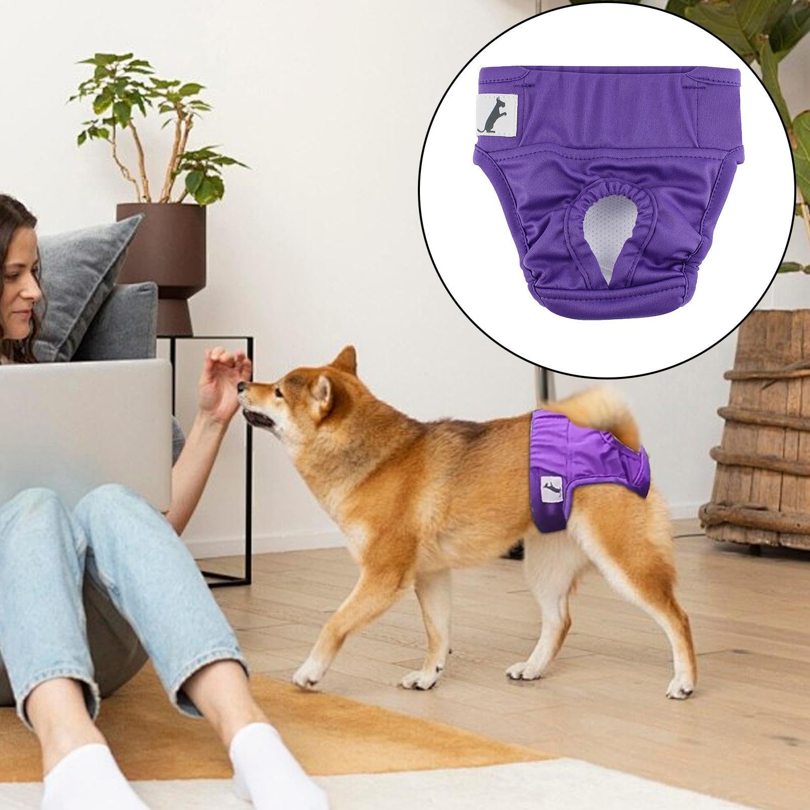 08*犬用 オムツ サニタリー ショーツ パンツ 洗える 再利用可能 Amazon | 犬用サニタリーショーツ、洗える犬用おむつ - 犬の生理用