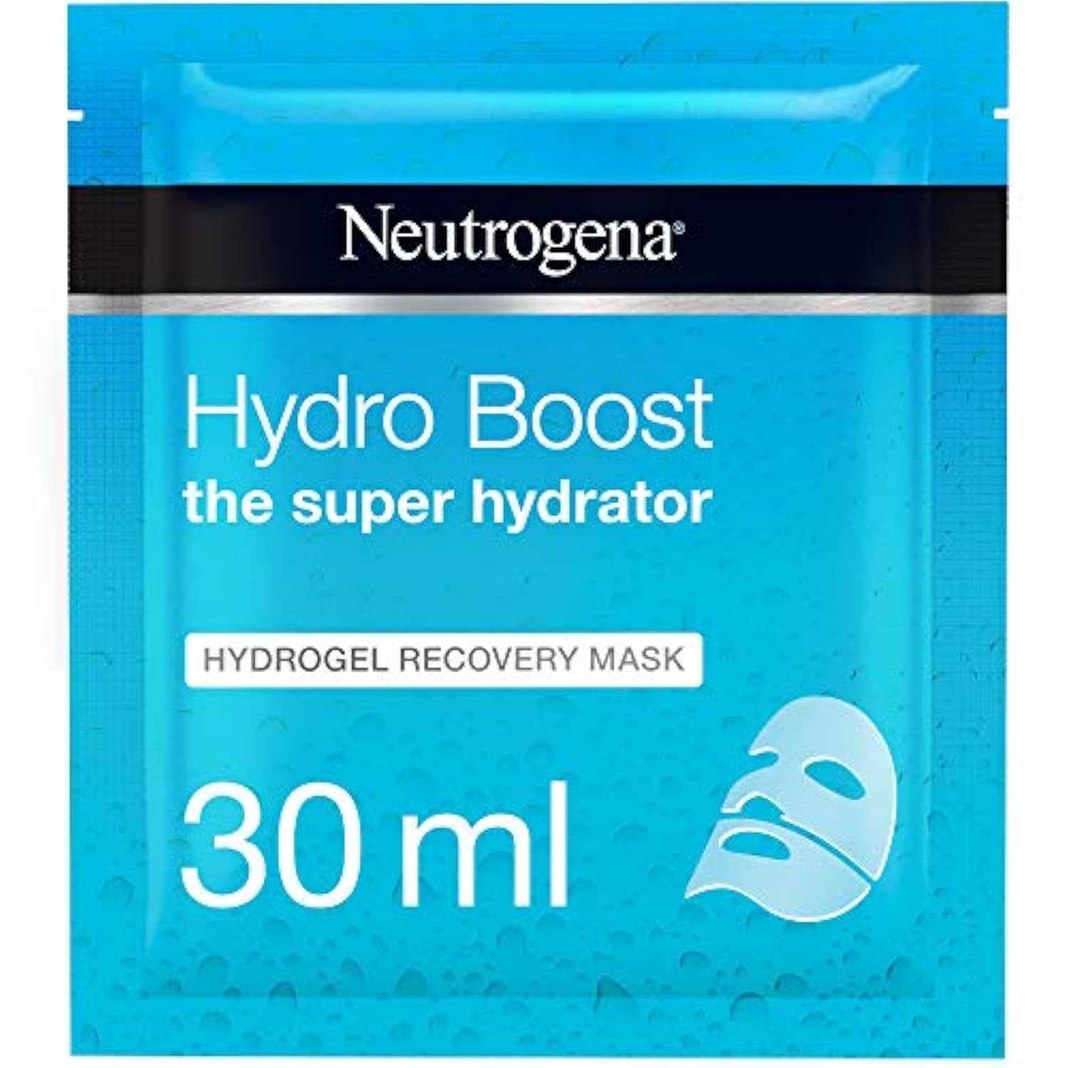 Neutrogena Hydrating Face Mask Sheet, The Super Hydrator, Hydro Boost Hydrogel Recovery, 30ml