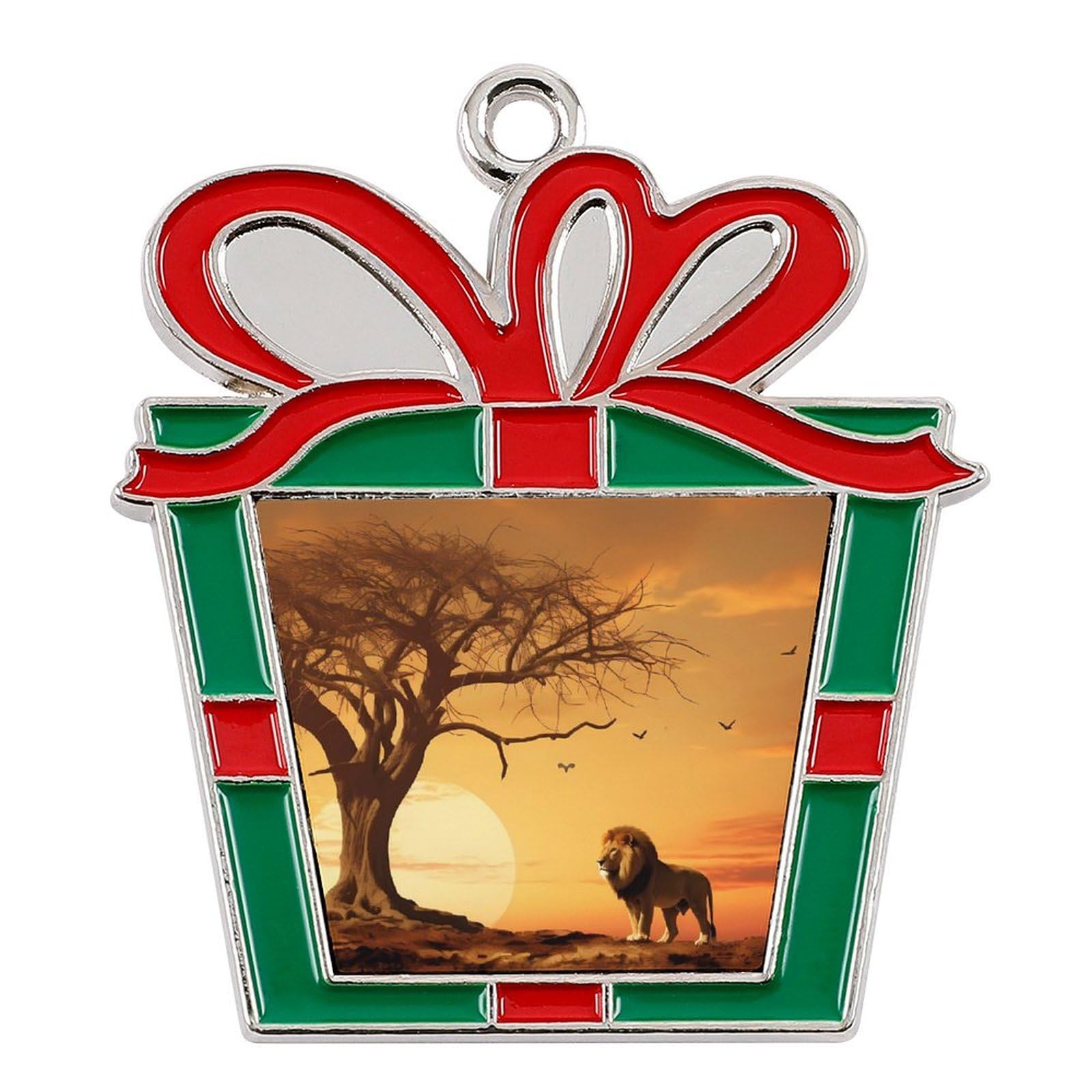Kwqdozf As Pic King Lion Christmas Decorations Christmas Tree Ornaments Xmas Decorative Pendant Trapezoid