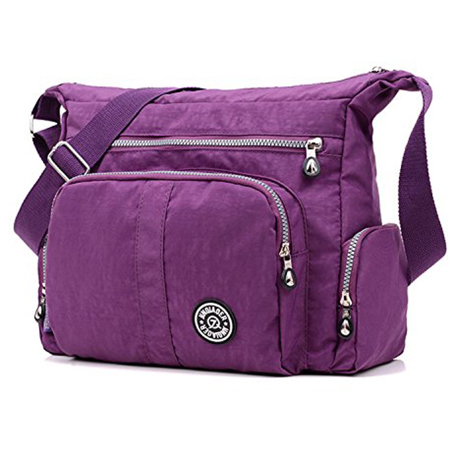 Foino Women Messenger Bag Lightweight Cross Body Bag Casual Shoulder Bag Travel College Side Bag Waterproof Bookbag for Sport — image 1
