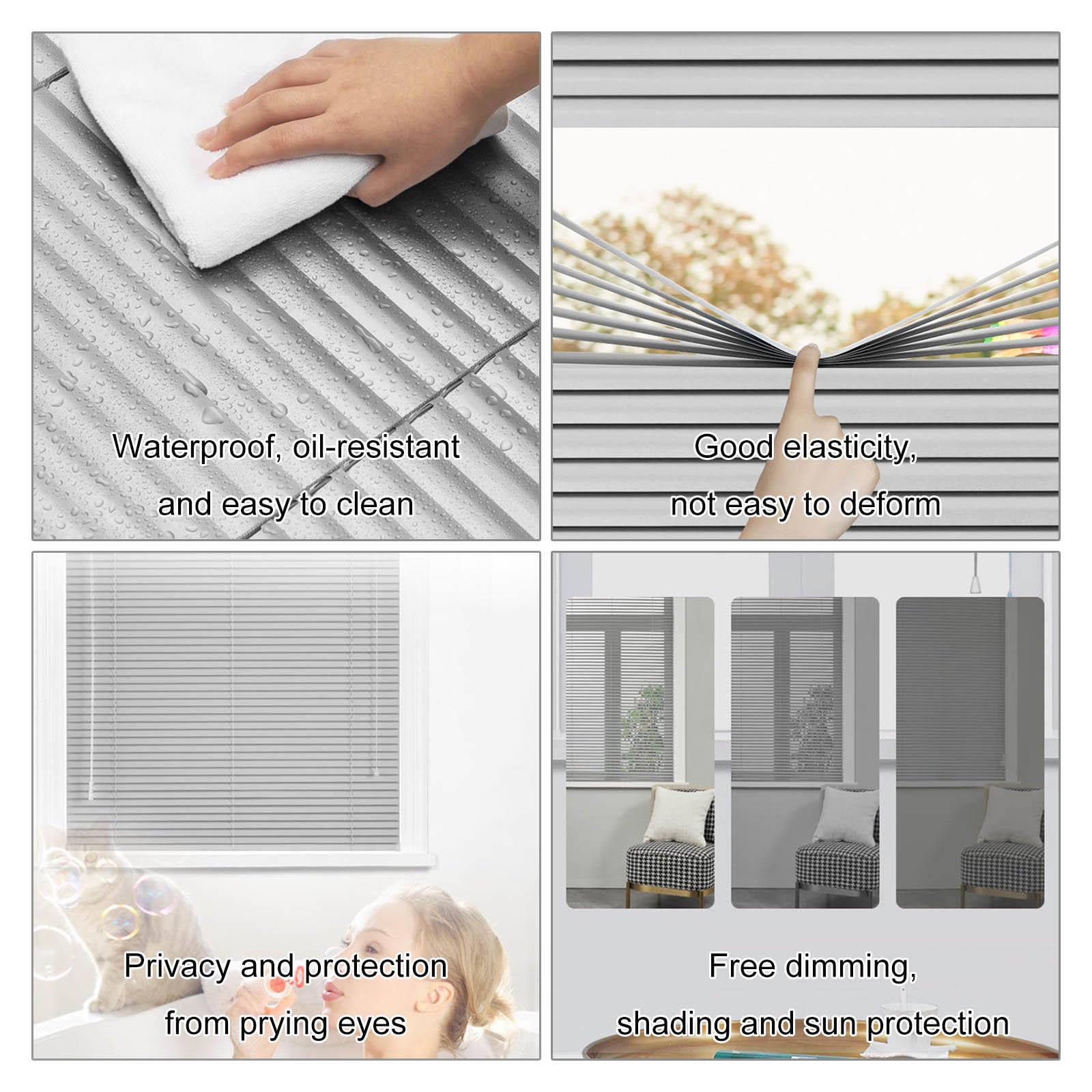 Tende Veneziane In Alluminio 25mm - Verde 85x190 Cm, Oscuranti E Impermeabili Per Interni/Esterni - Foto 5