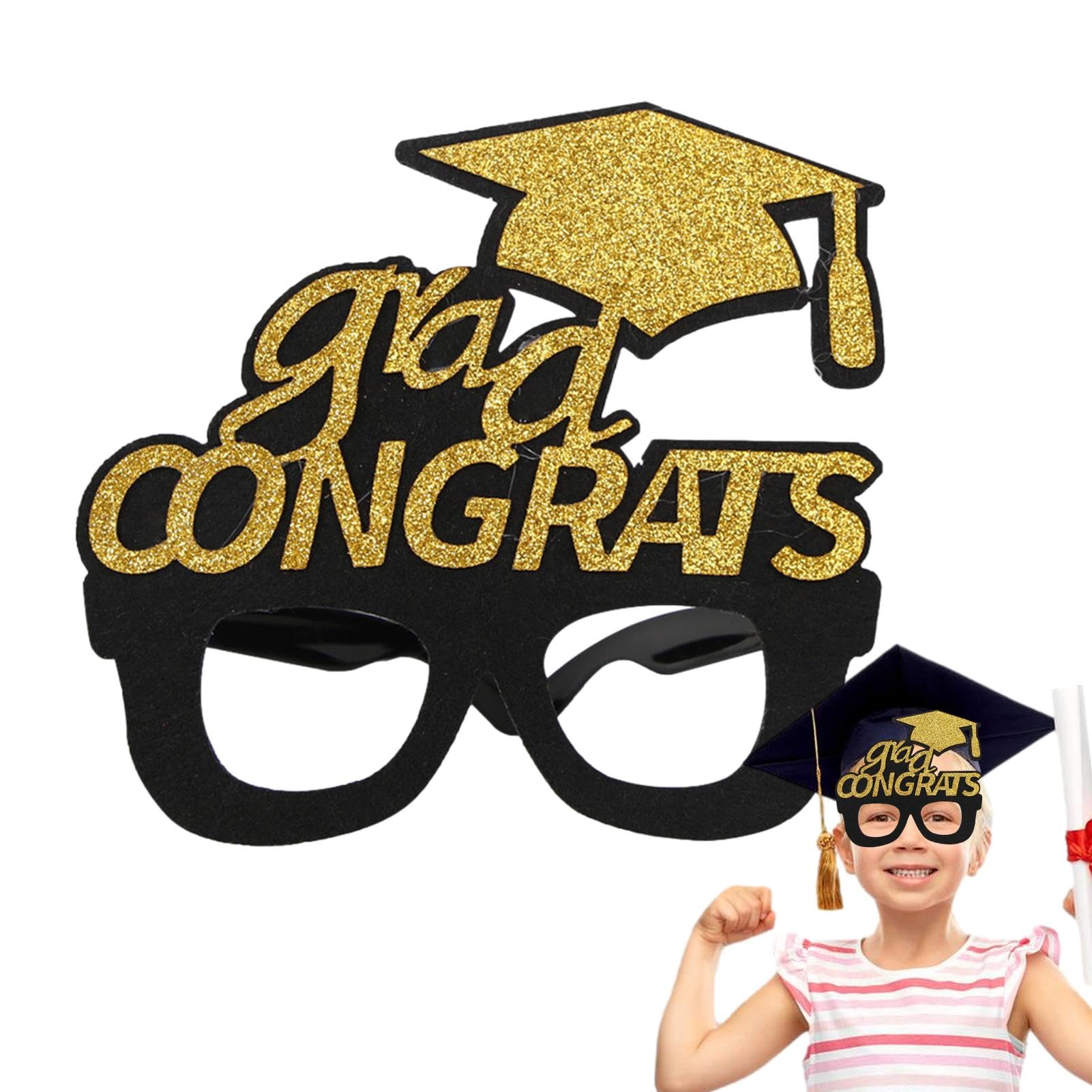 Graduation Photo Booth Props,Eyewear Frames Photo Props | Card Paper Graduation Season Glasses for Friends, Cosplay, and Masquerade