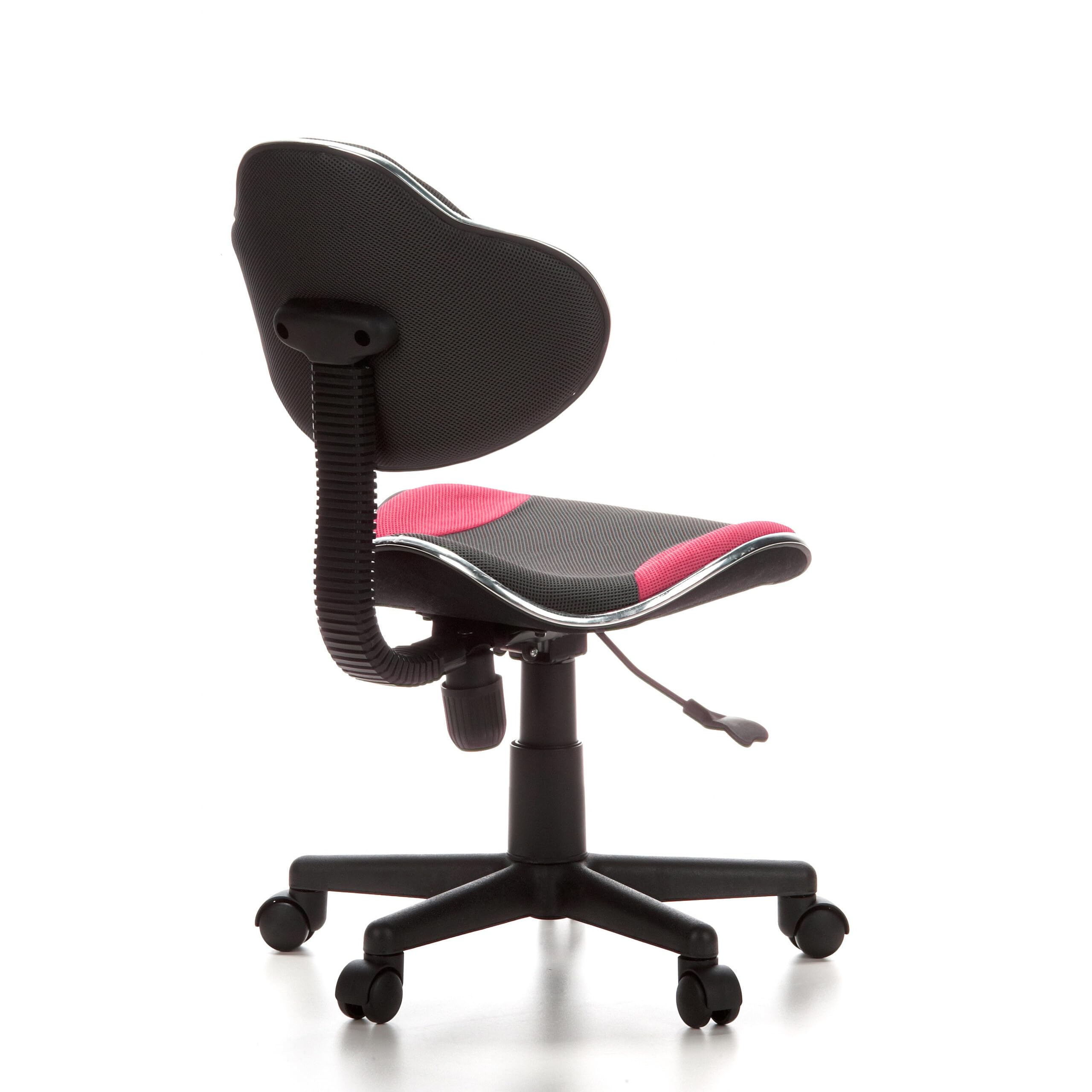 hjh OFFICE 670900 Kinderdrehstuhl KIDDY GTI-2 Grau/Pink, ergonomischer Kinderschreibtischstuhl, Kinderbürostuhl höhenverstellbar, Jugendstuhl