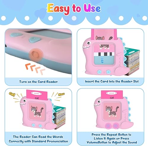 Miniatura 22 de Tarjetas didácticas parlantes para niños pequeños de 1, 2, 3, 4, 5 años, juguete sensorial de terapia del habla de bolsillo y autismo con 336